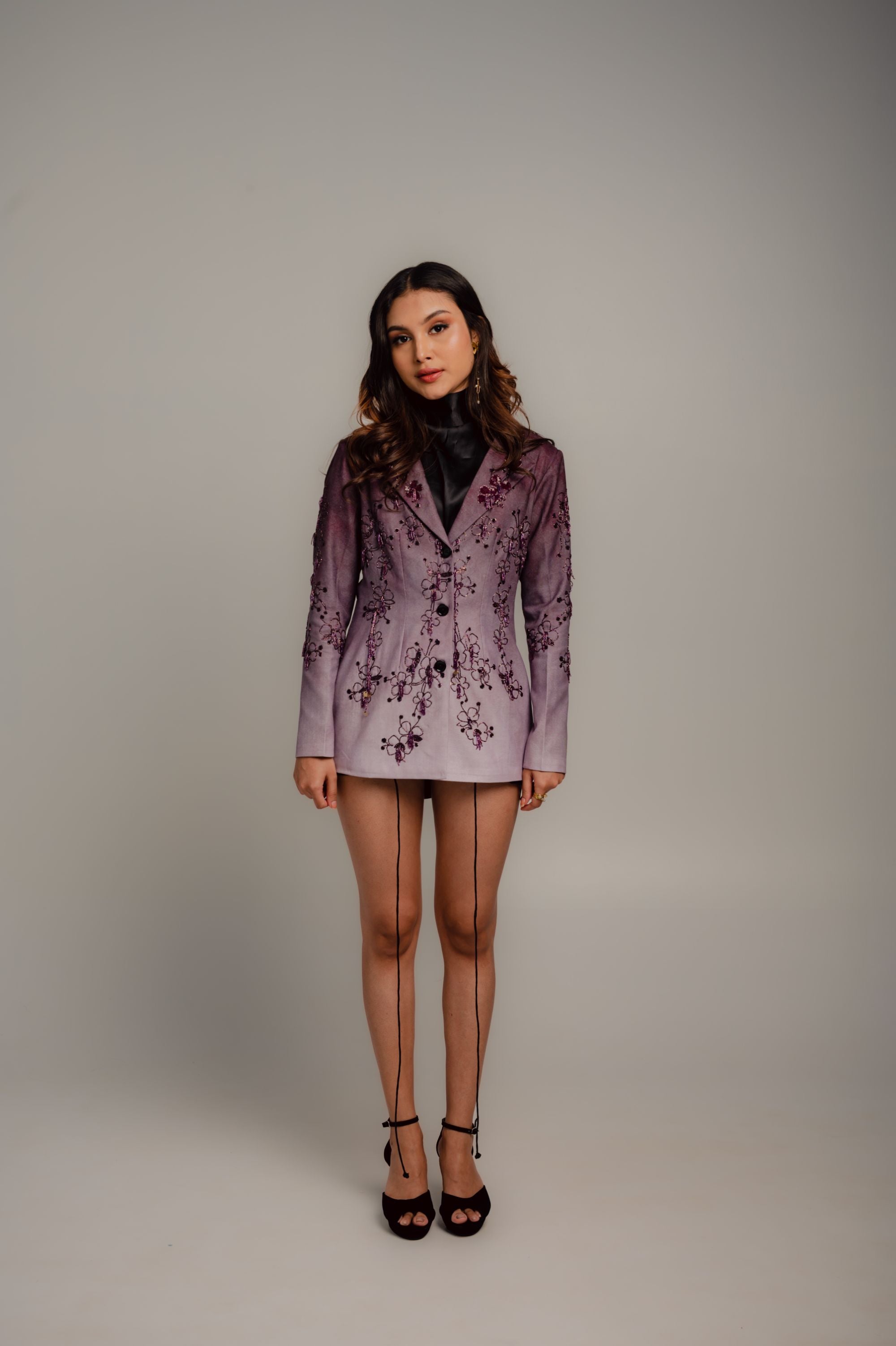 Gradation Blazer set - Wine