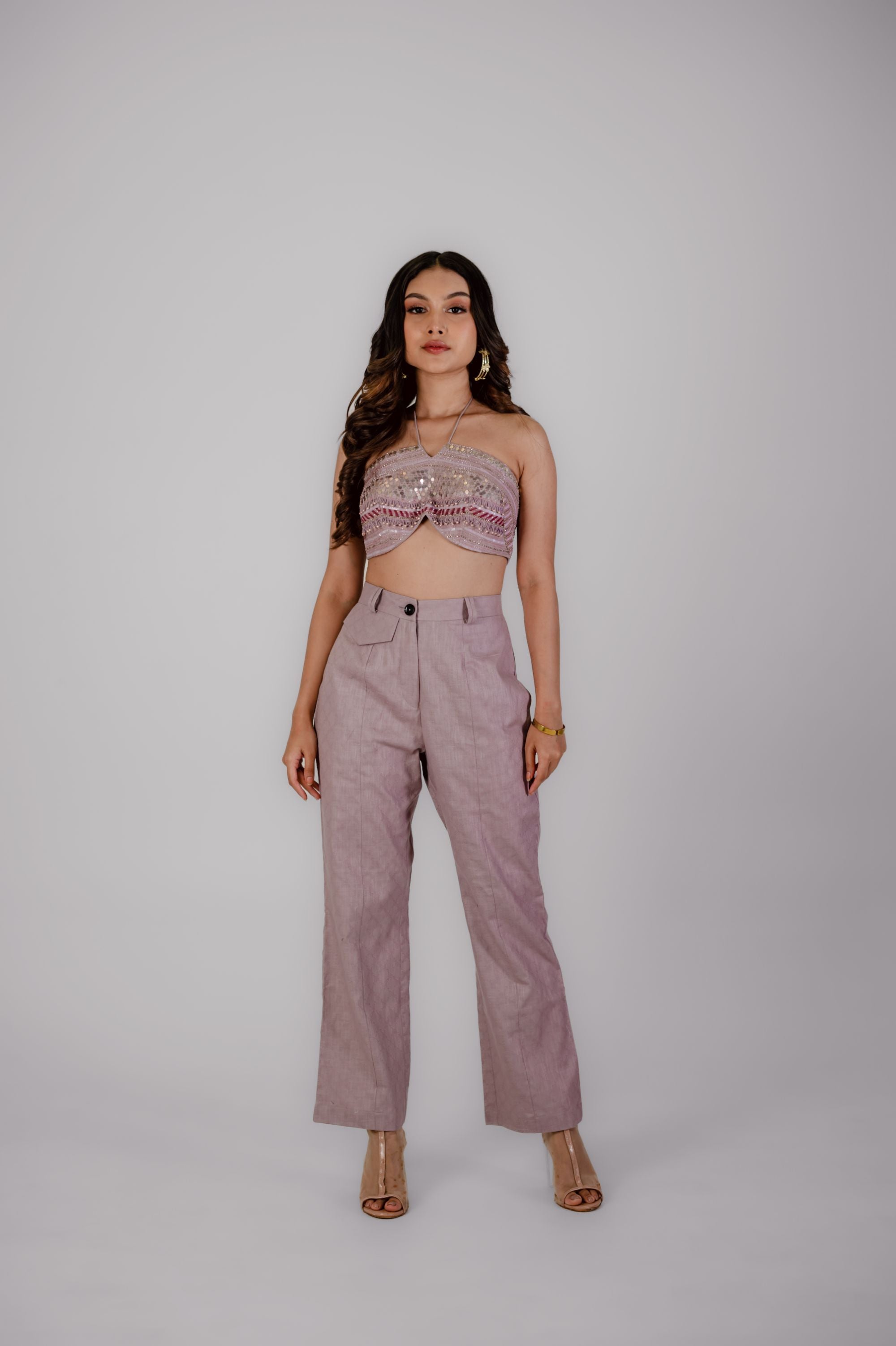 Lilac bustier set
