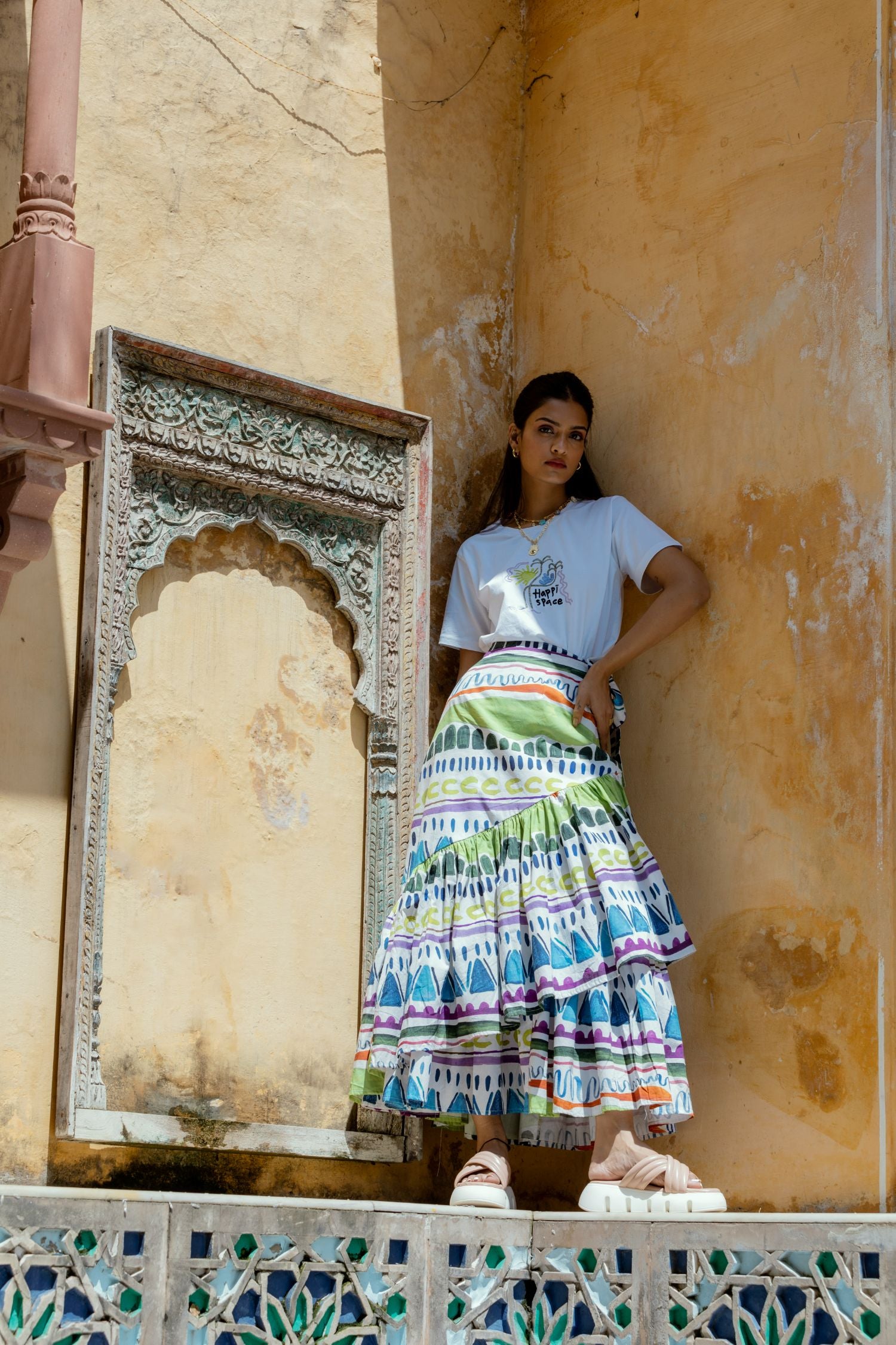 Slurp Skirt in Trippy tribe