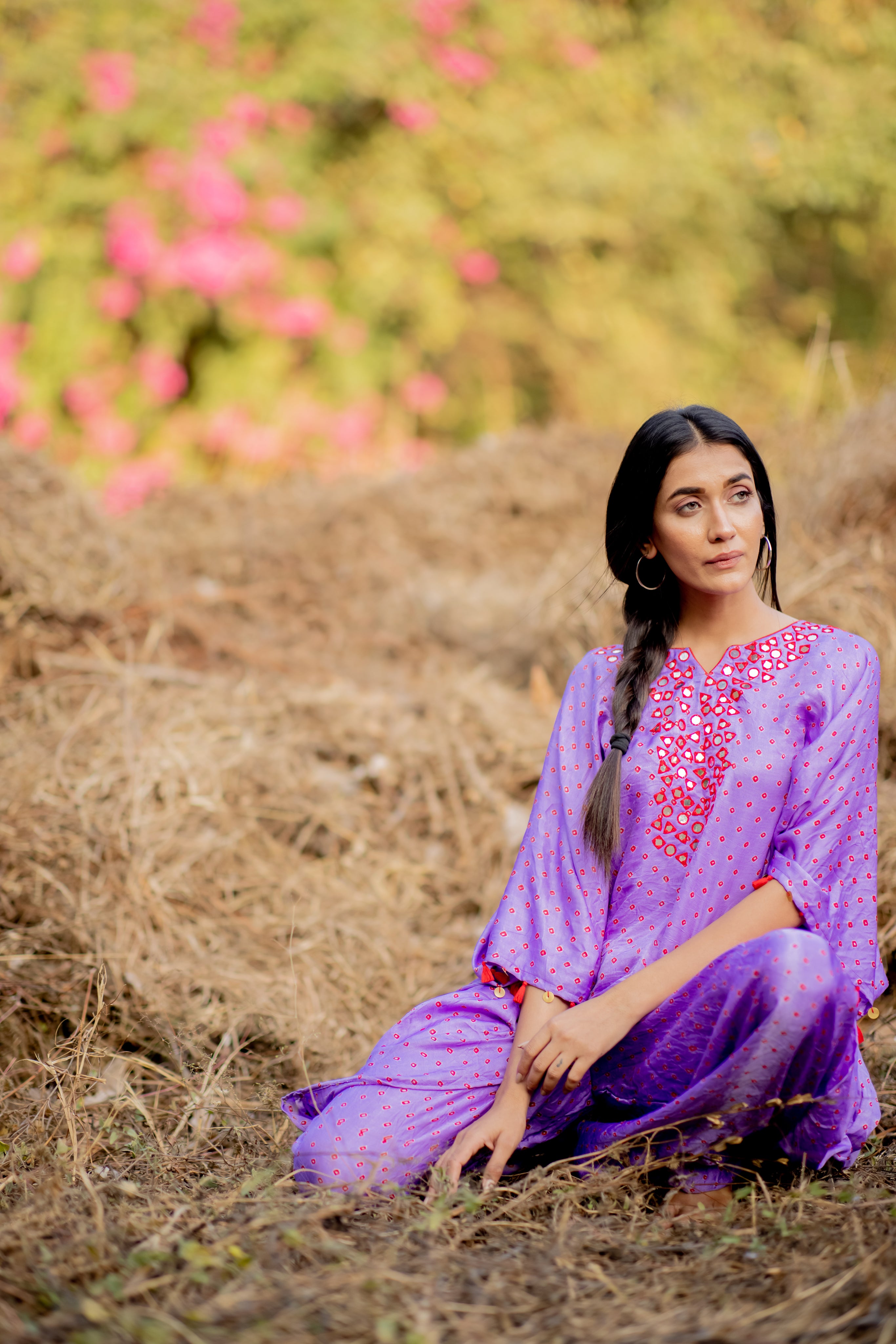 MIRROR KAFTAN SET