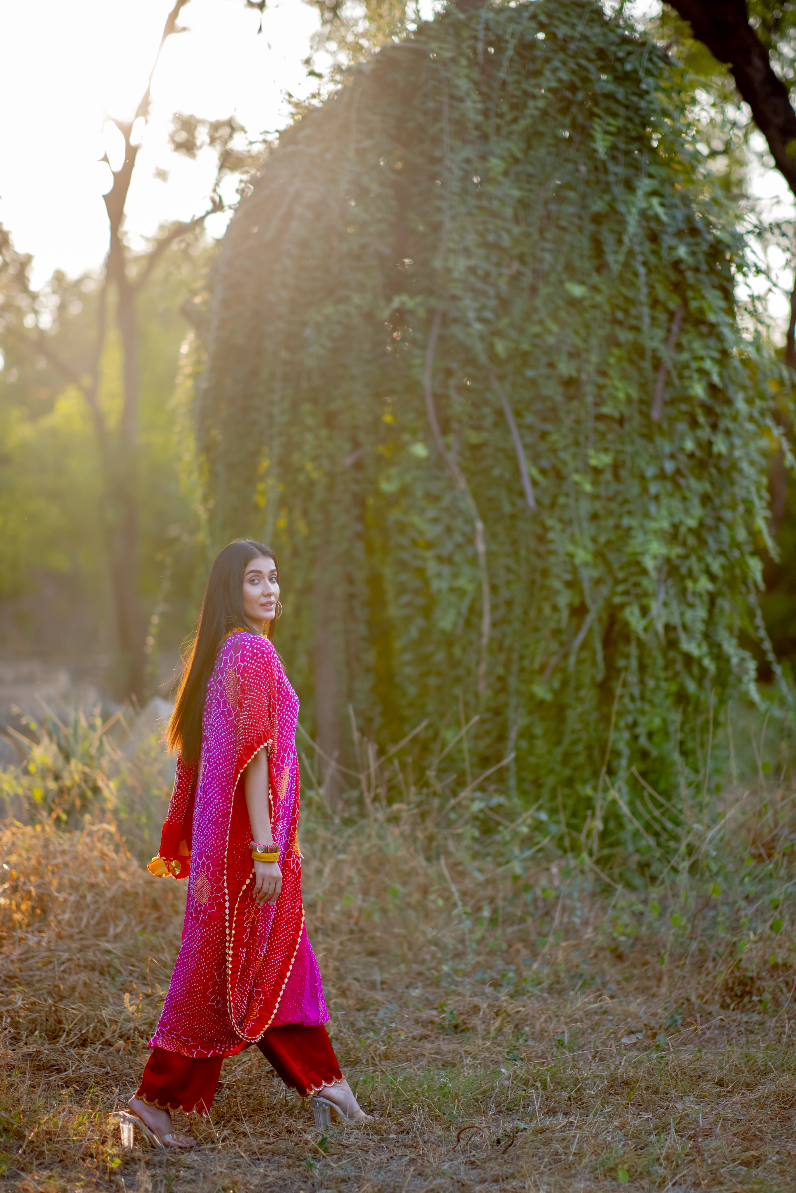 DRAPE DRESS - VALLEY OF FLOWERS