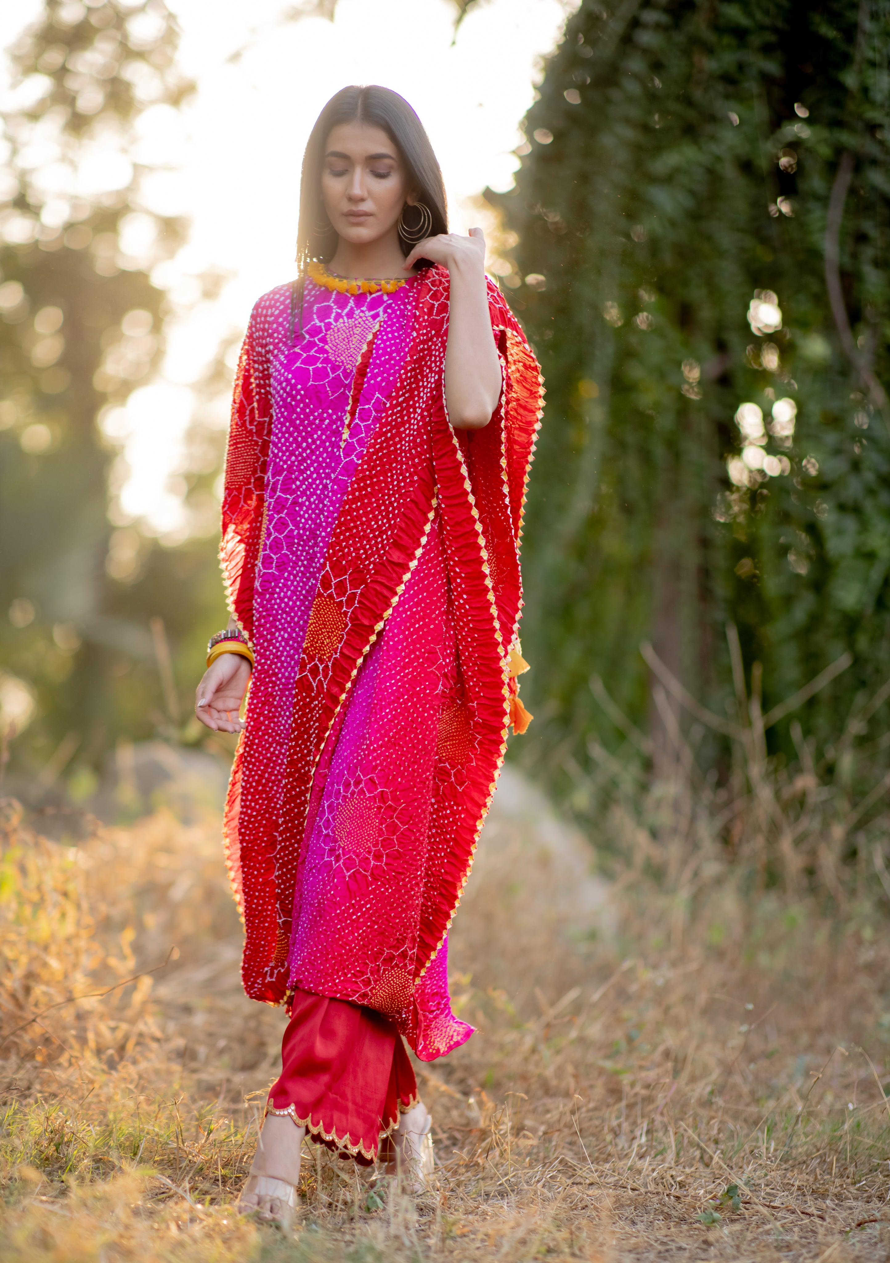 DRAPE DRESS - VALLEY OF FLOWERS
