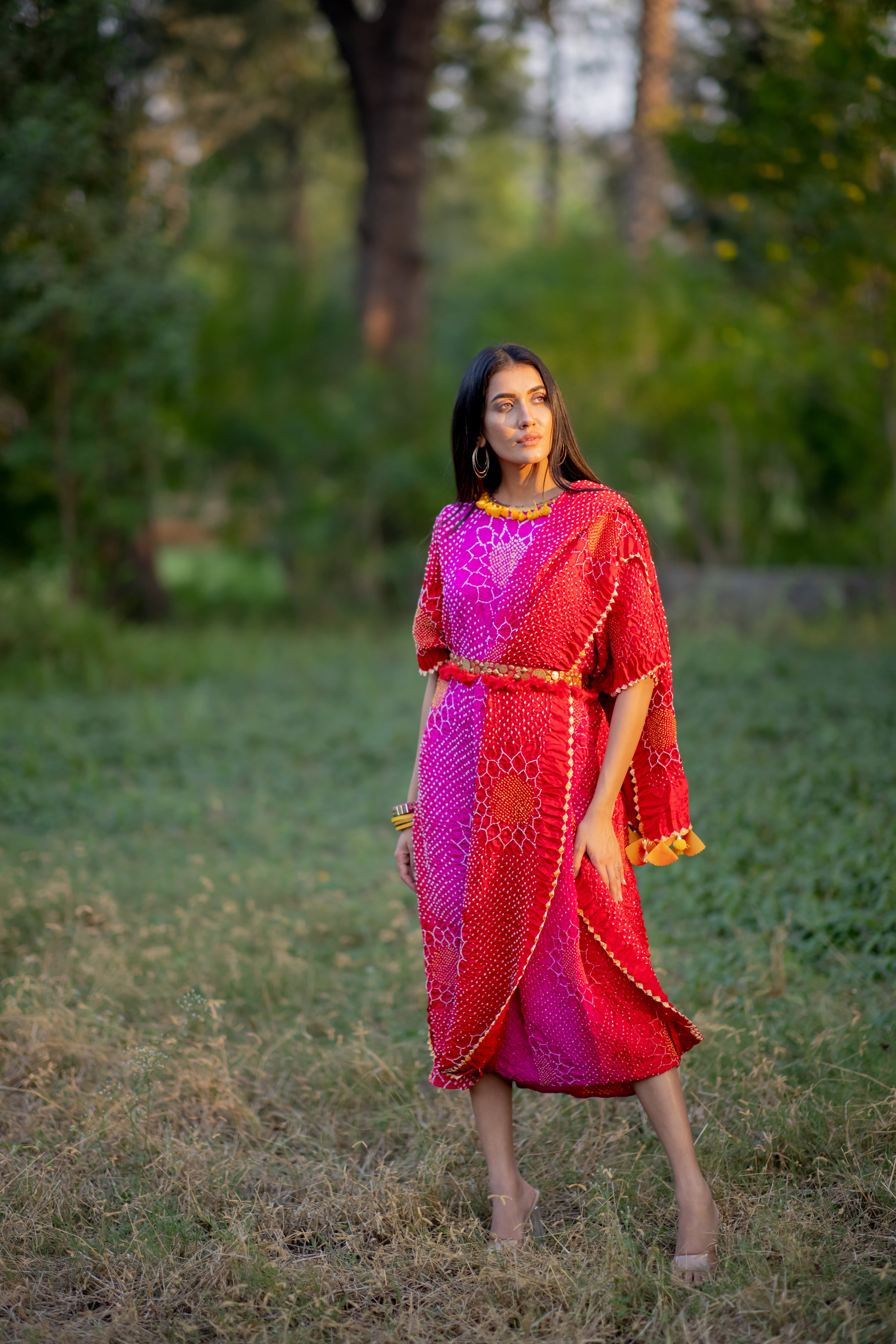 DRAPE DRESS - VALLEY OF FLOWERS