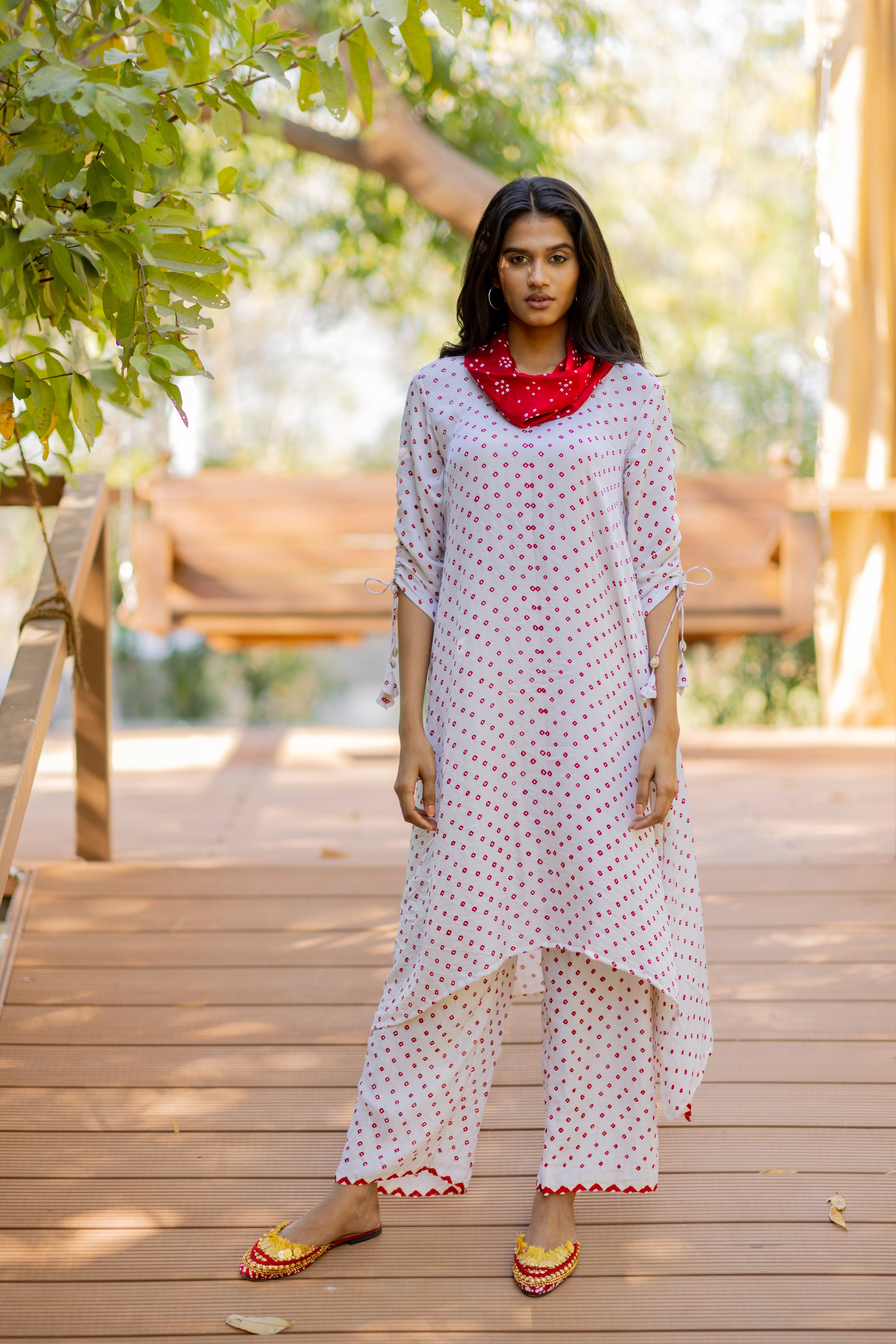 2 PC COWL KURTA SET