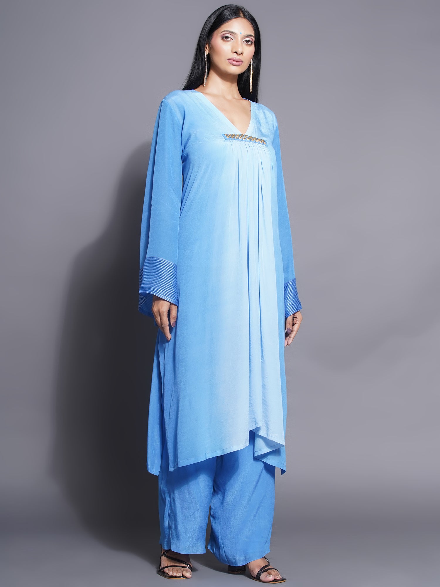 DRESS + SLIP + PALAZZO