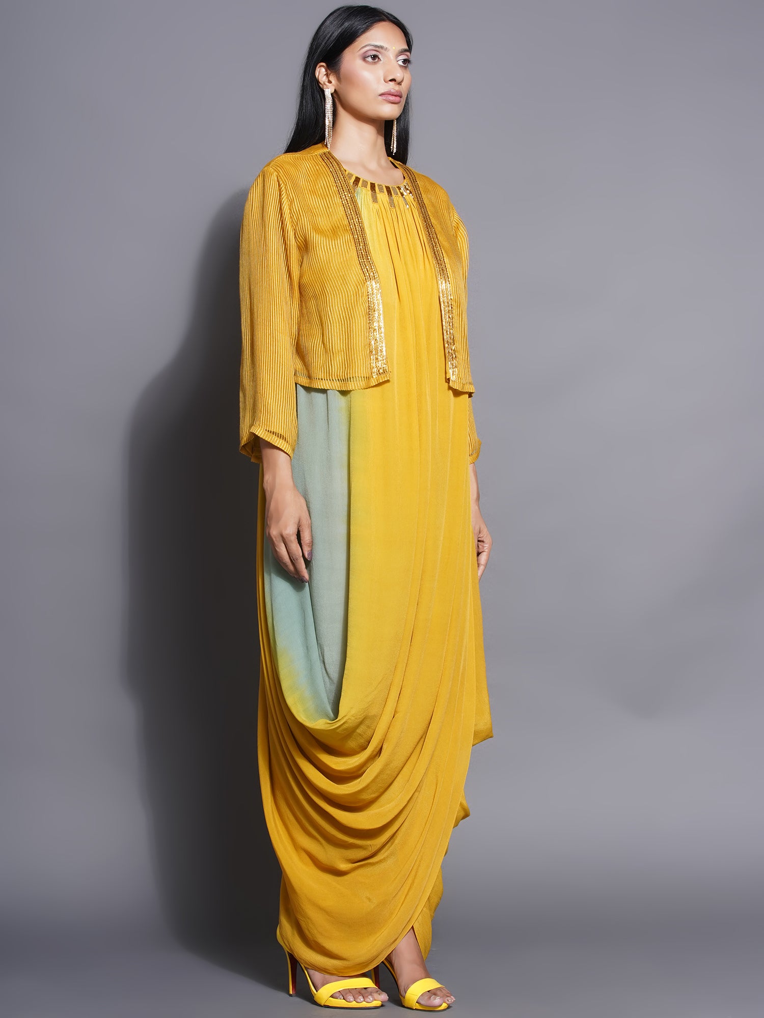 DRESS + SLIP + JACKET
