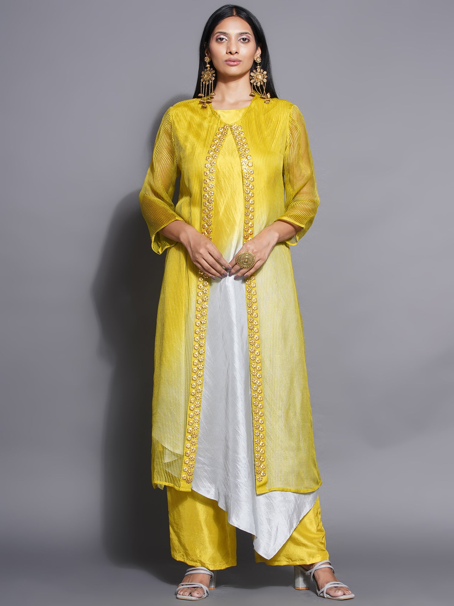 DRESS + PALAZZO + JACKET