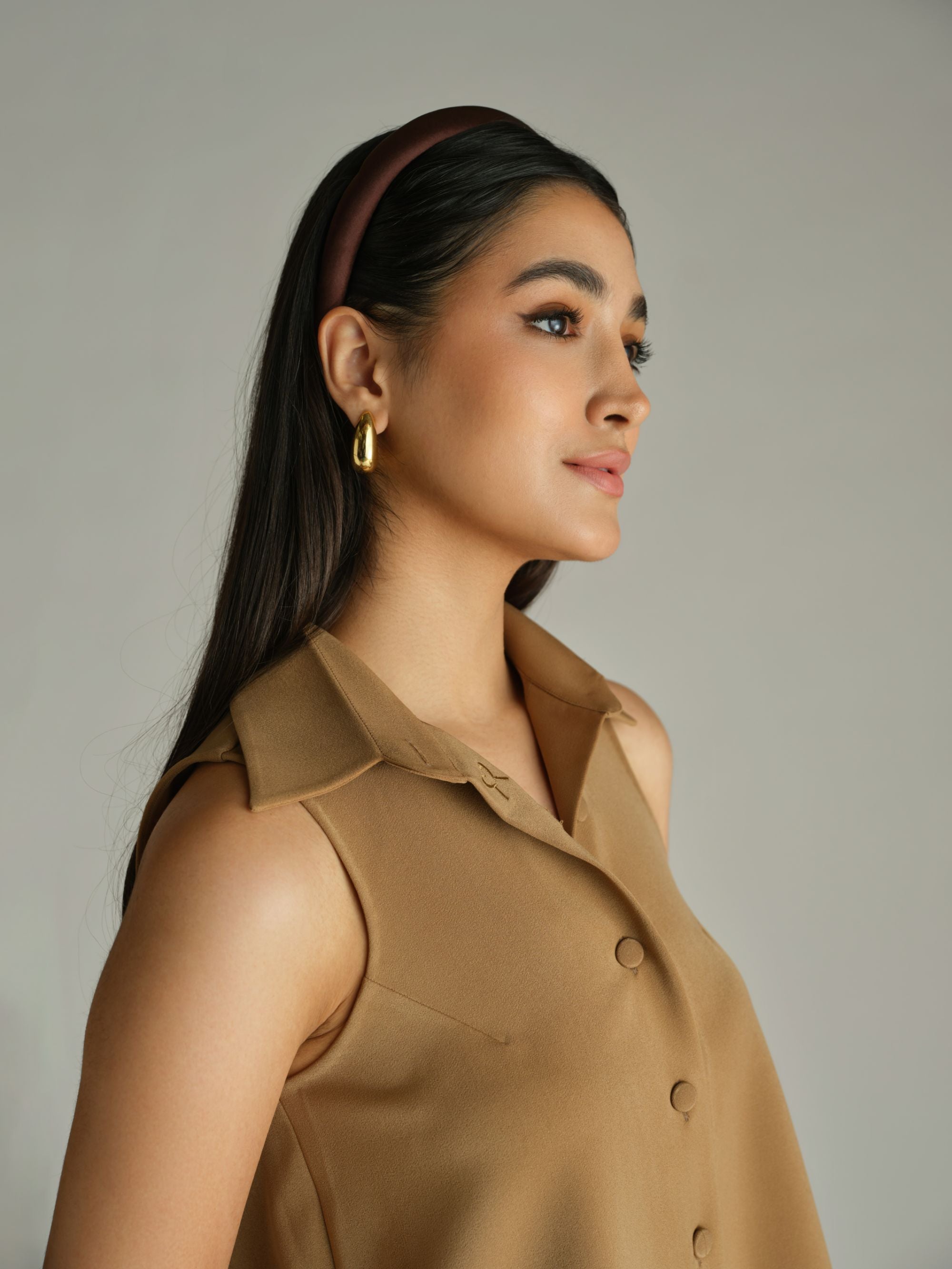 Espresso Silk Headband