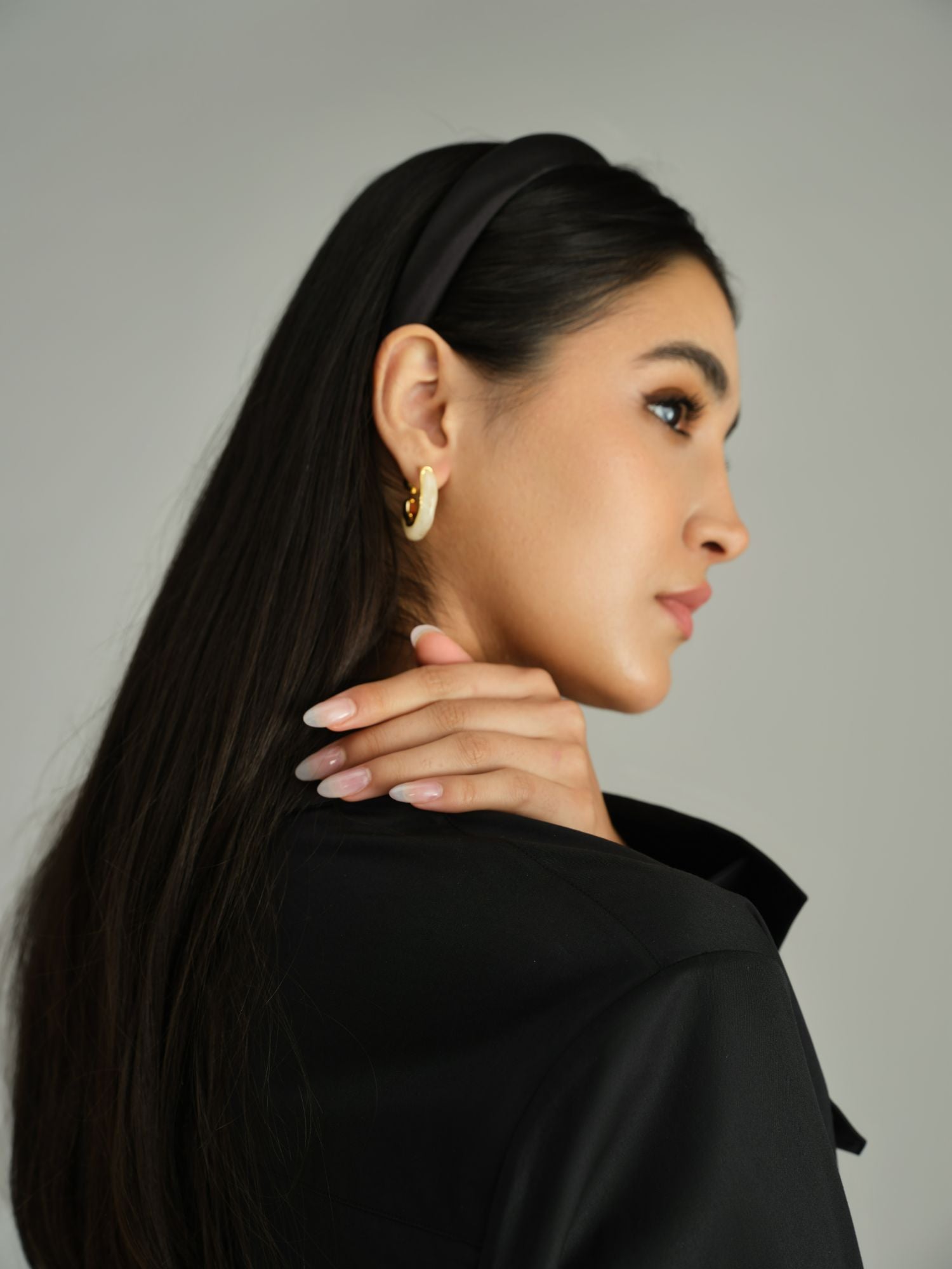 Black Silk Headband