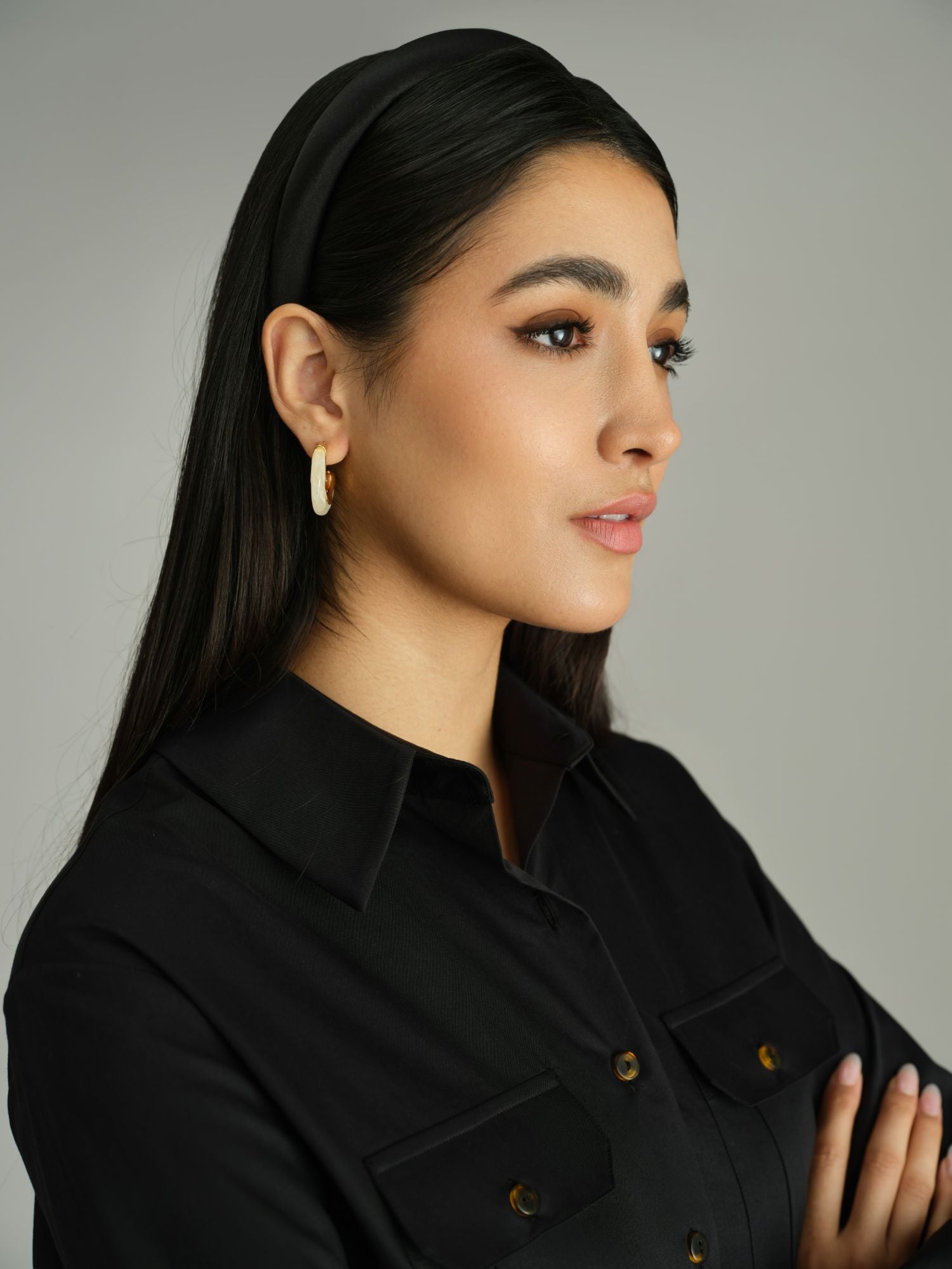 Black Silk Headband