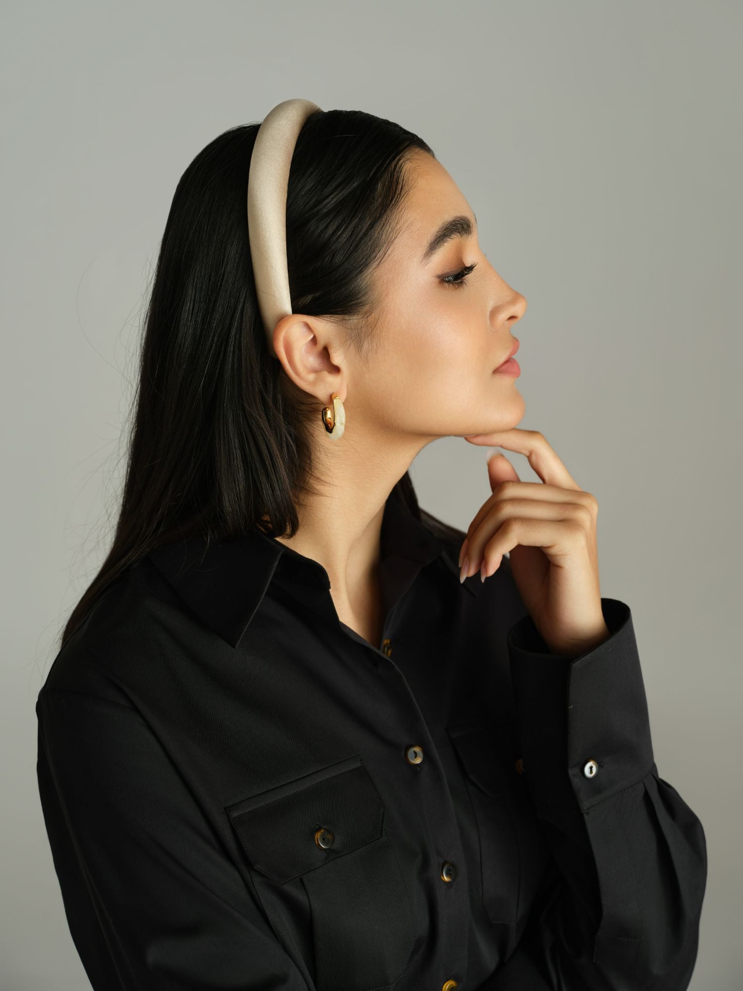 Champagne Silk Headband