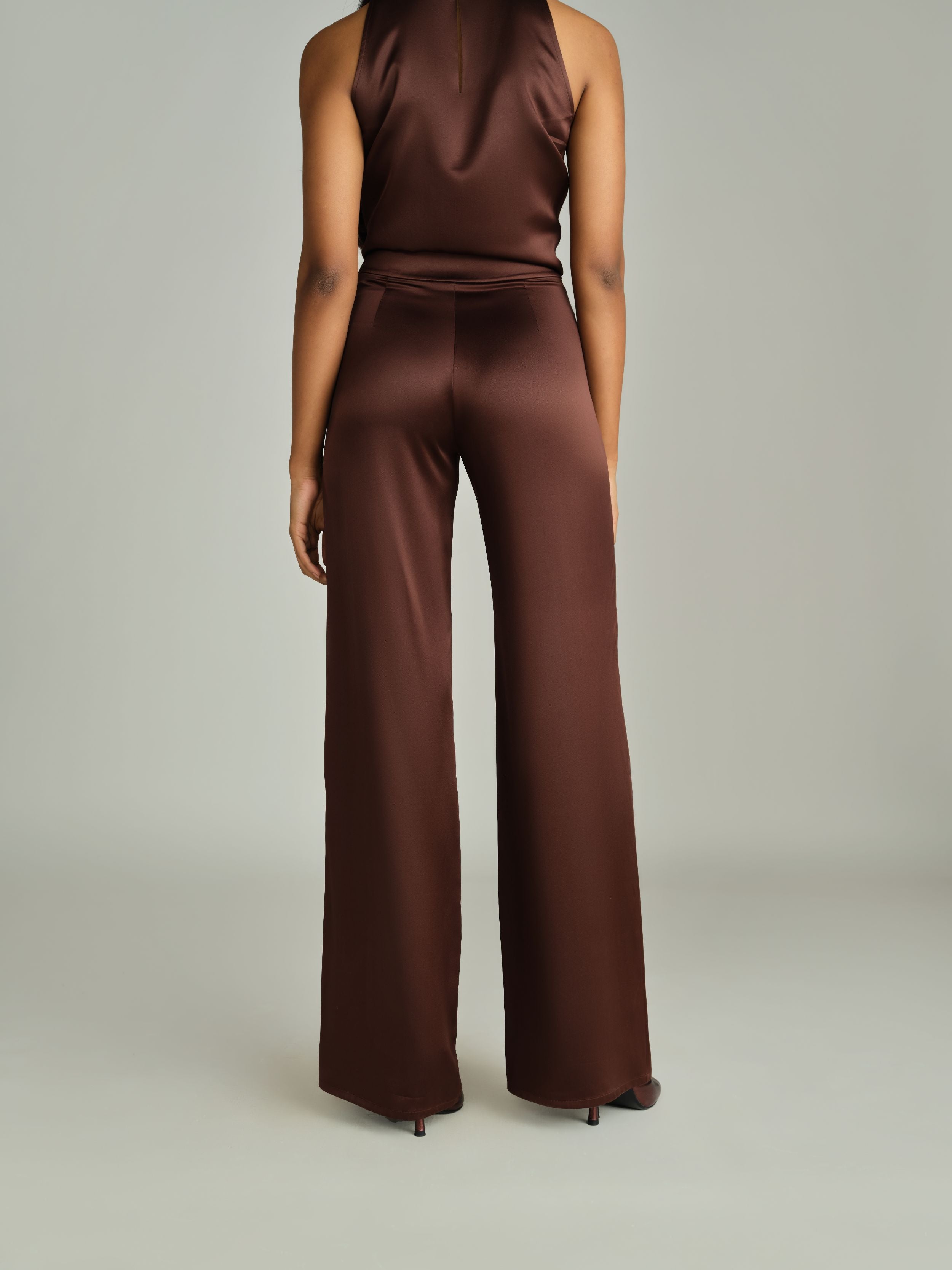 Espresso Silk Trousers