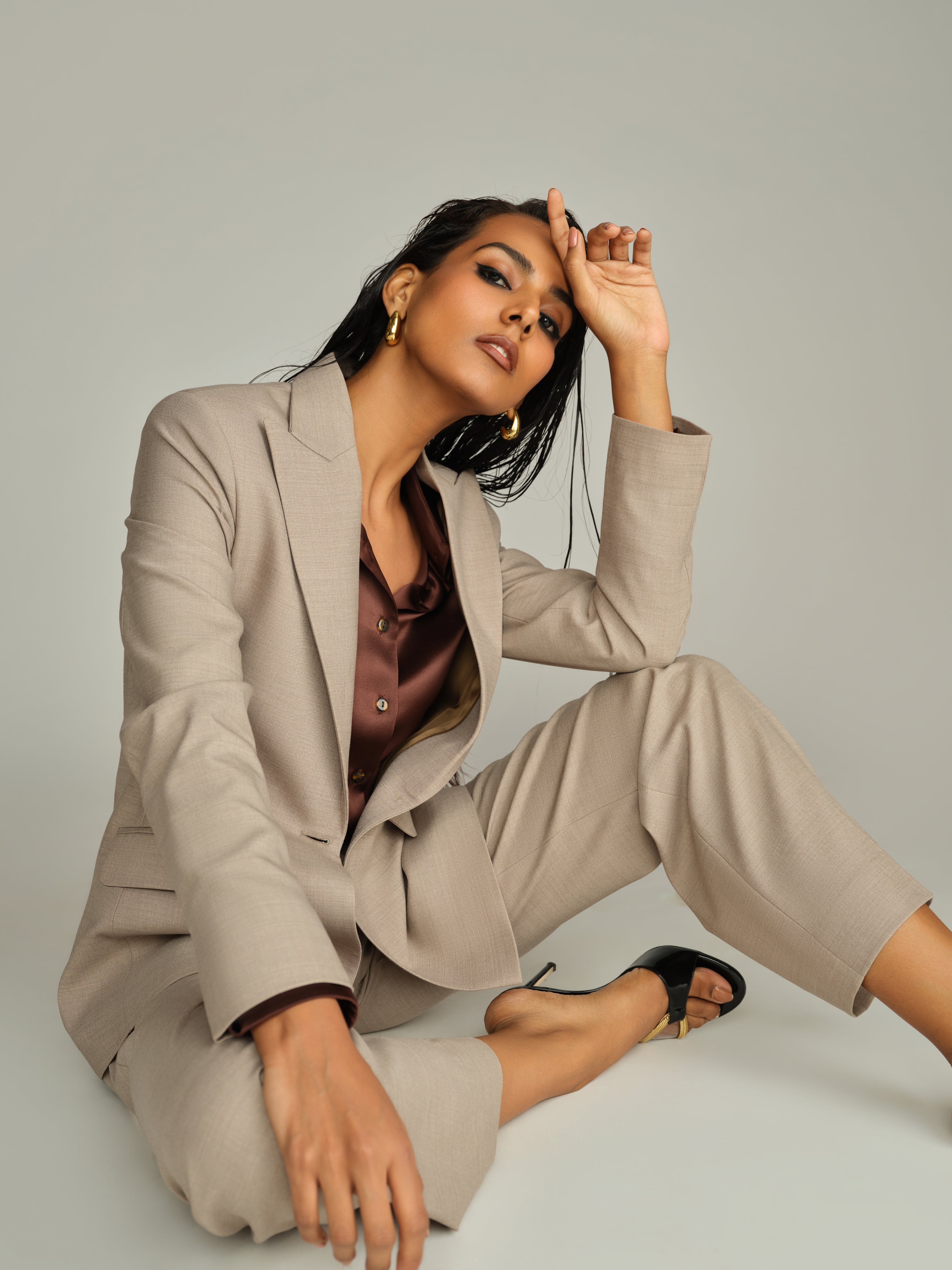 Tobacco Suiting Blazer