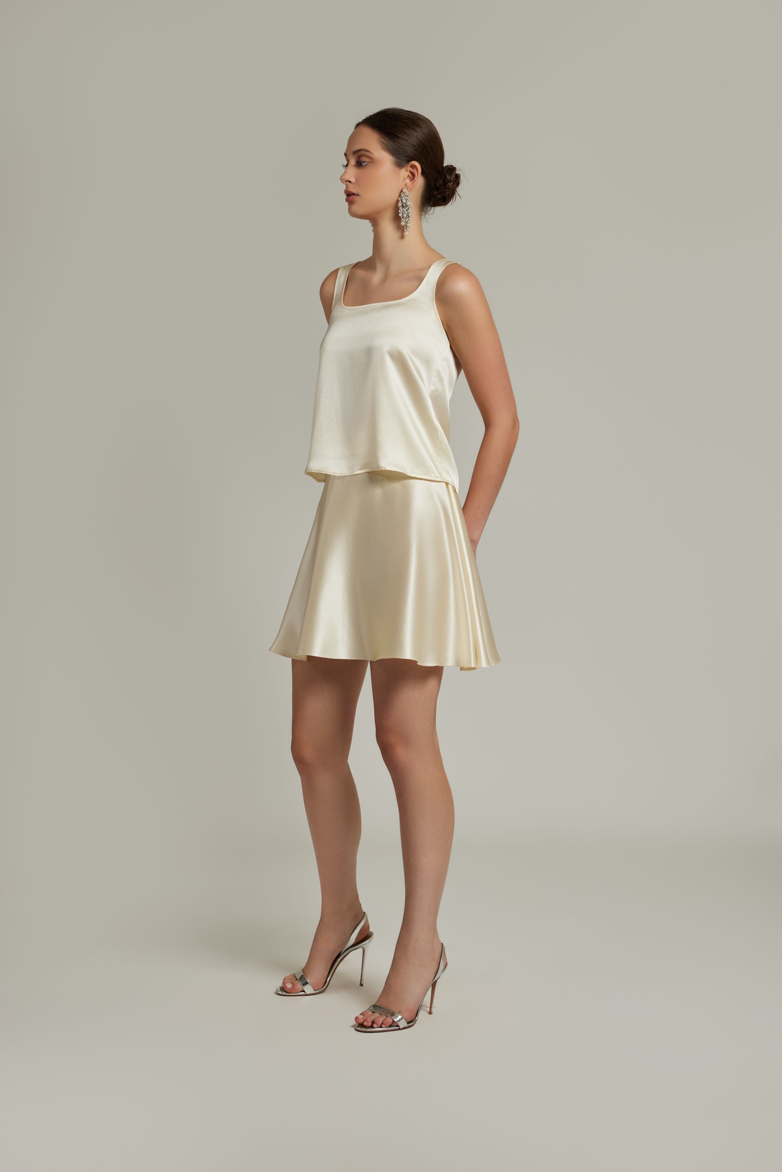 Cream Silk Camisole