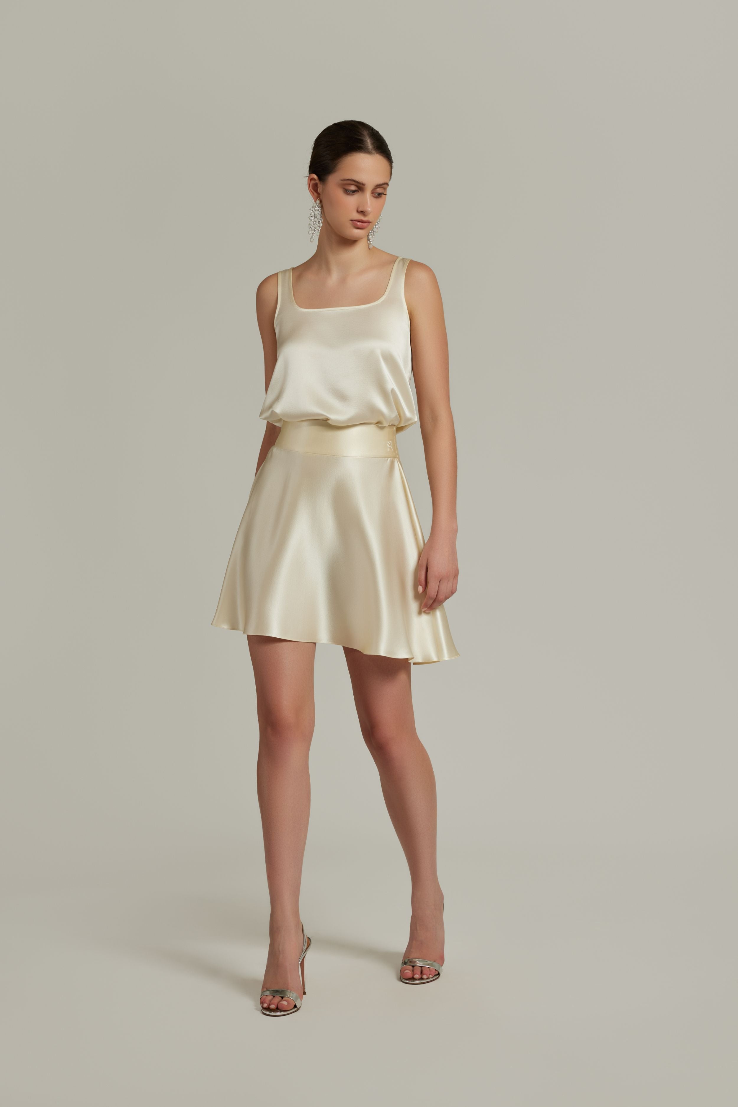 Cream Silk Camisole
