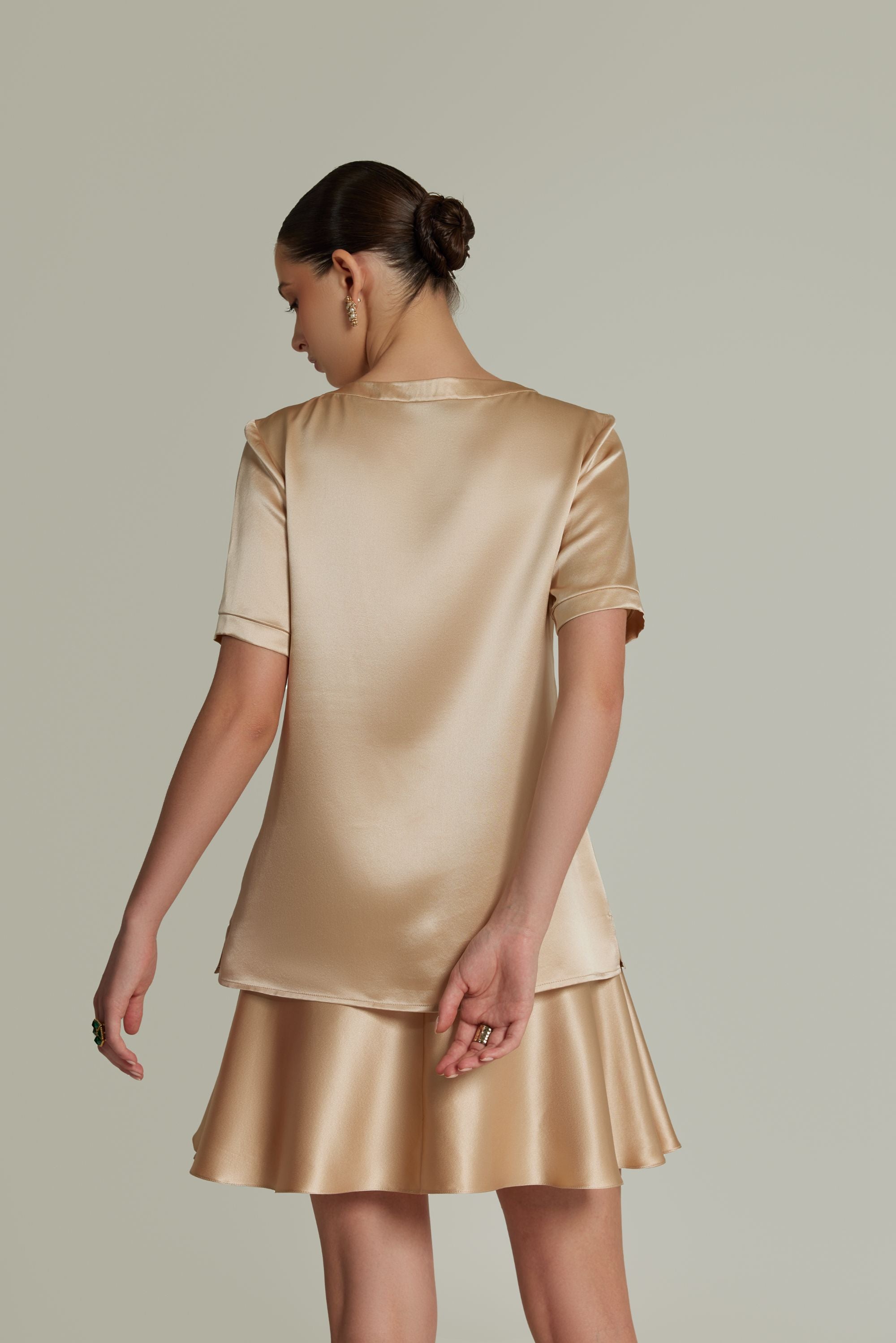 Champagne Silk T-Shirt