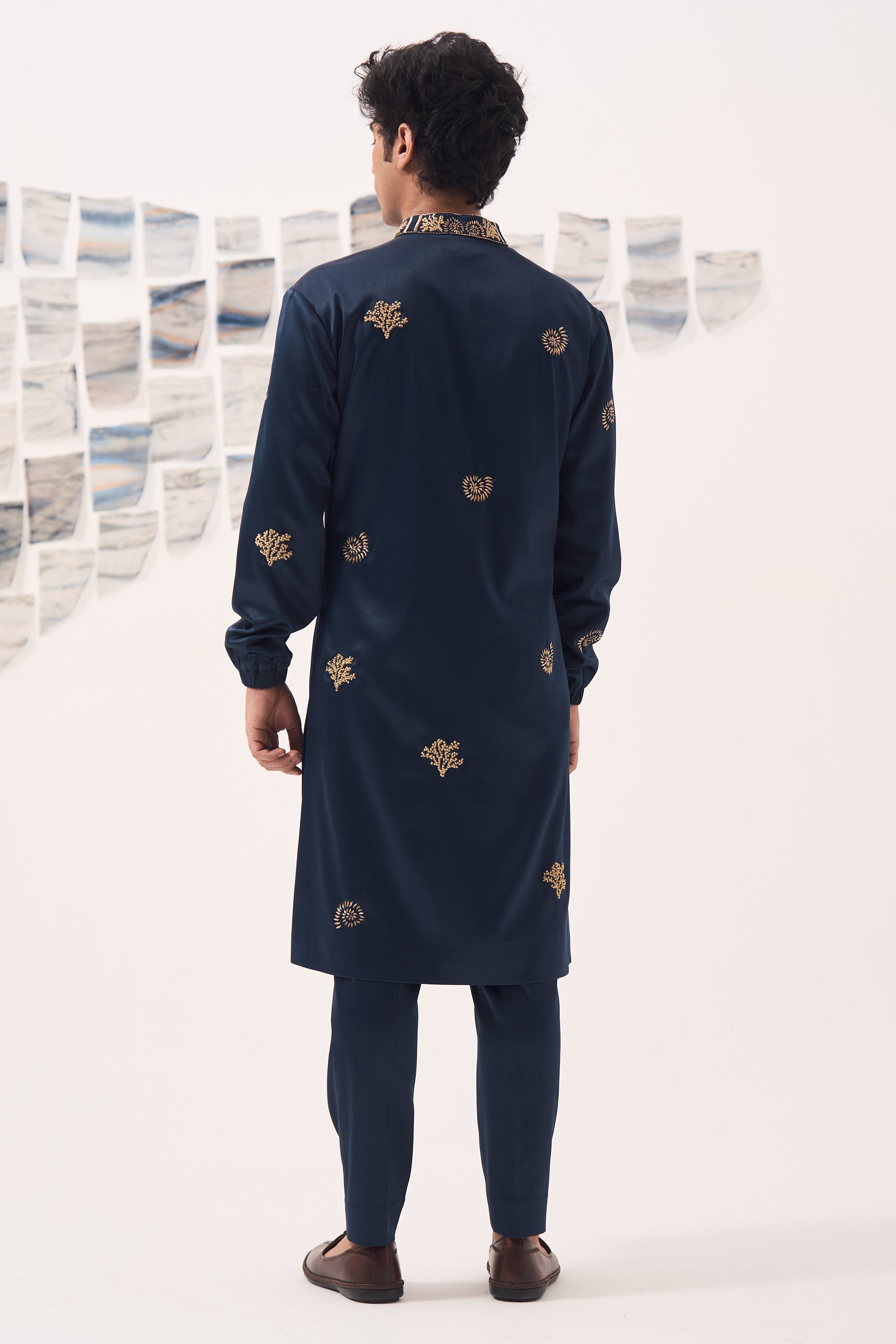 Blue Zardozi Kurta Set