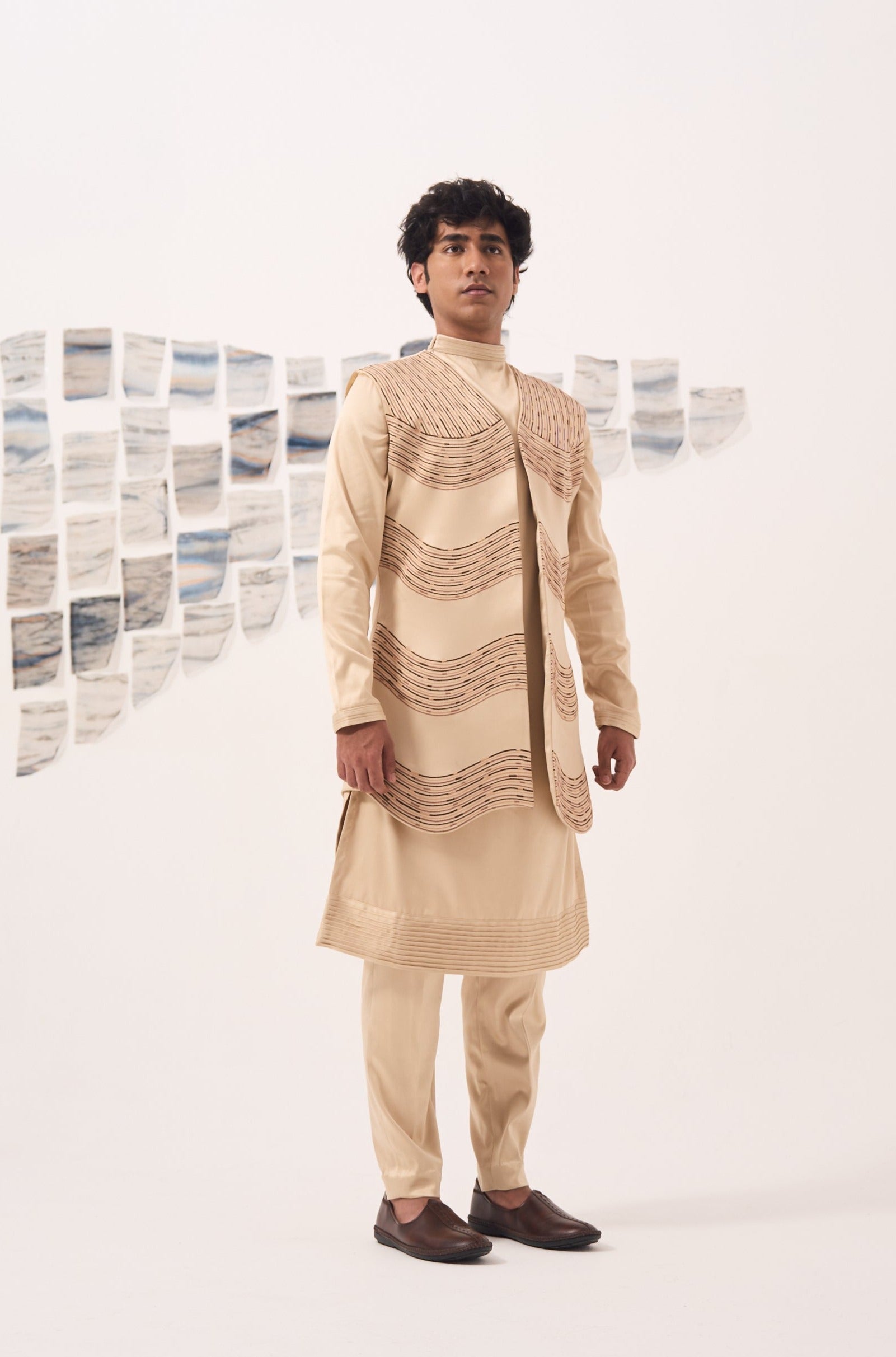3 Piece Embroidered Bandi Set