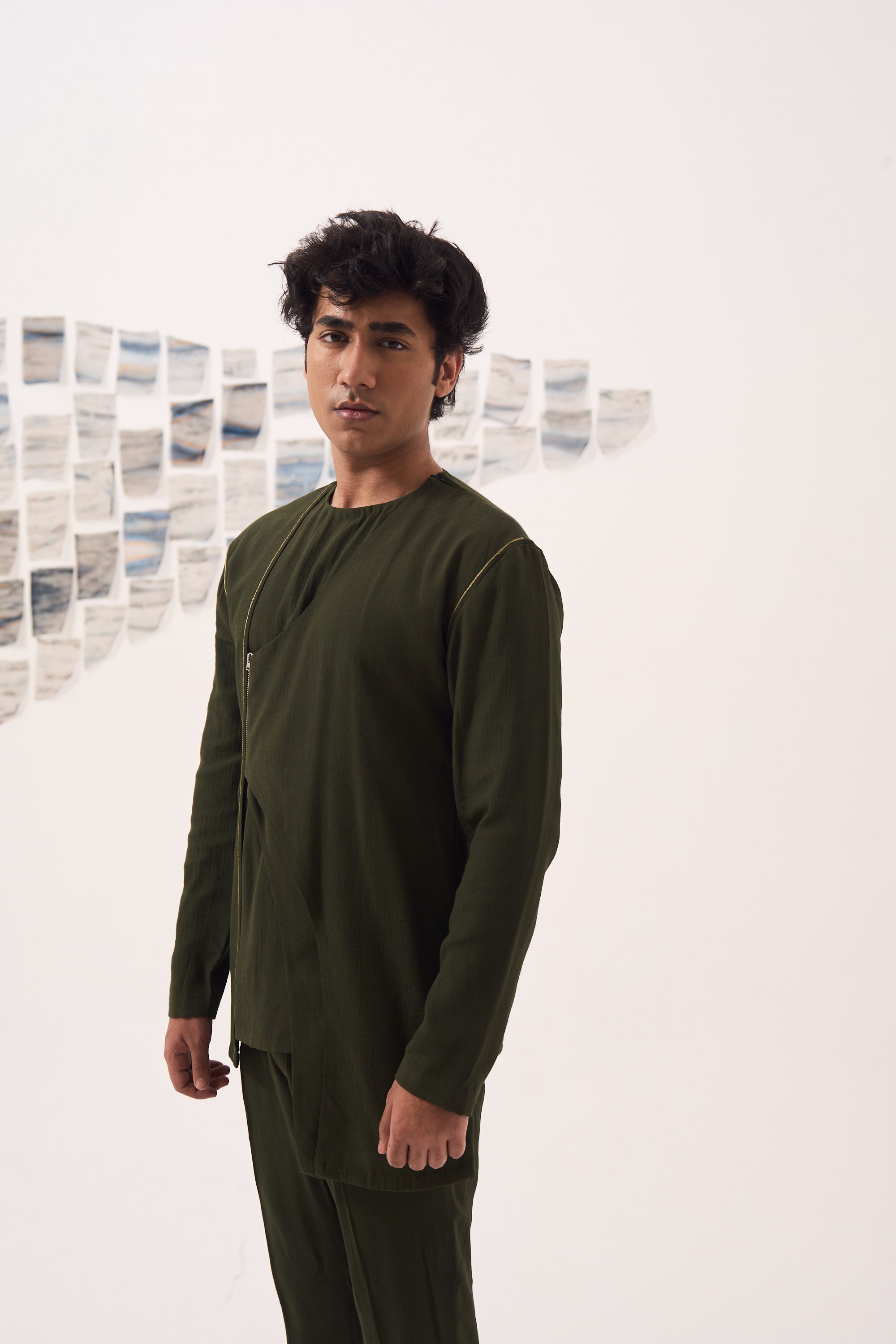 Aysmmetric Kurta Set