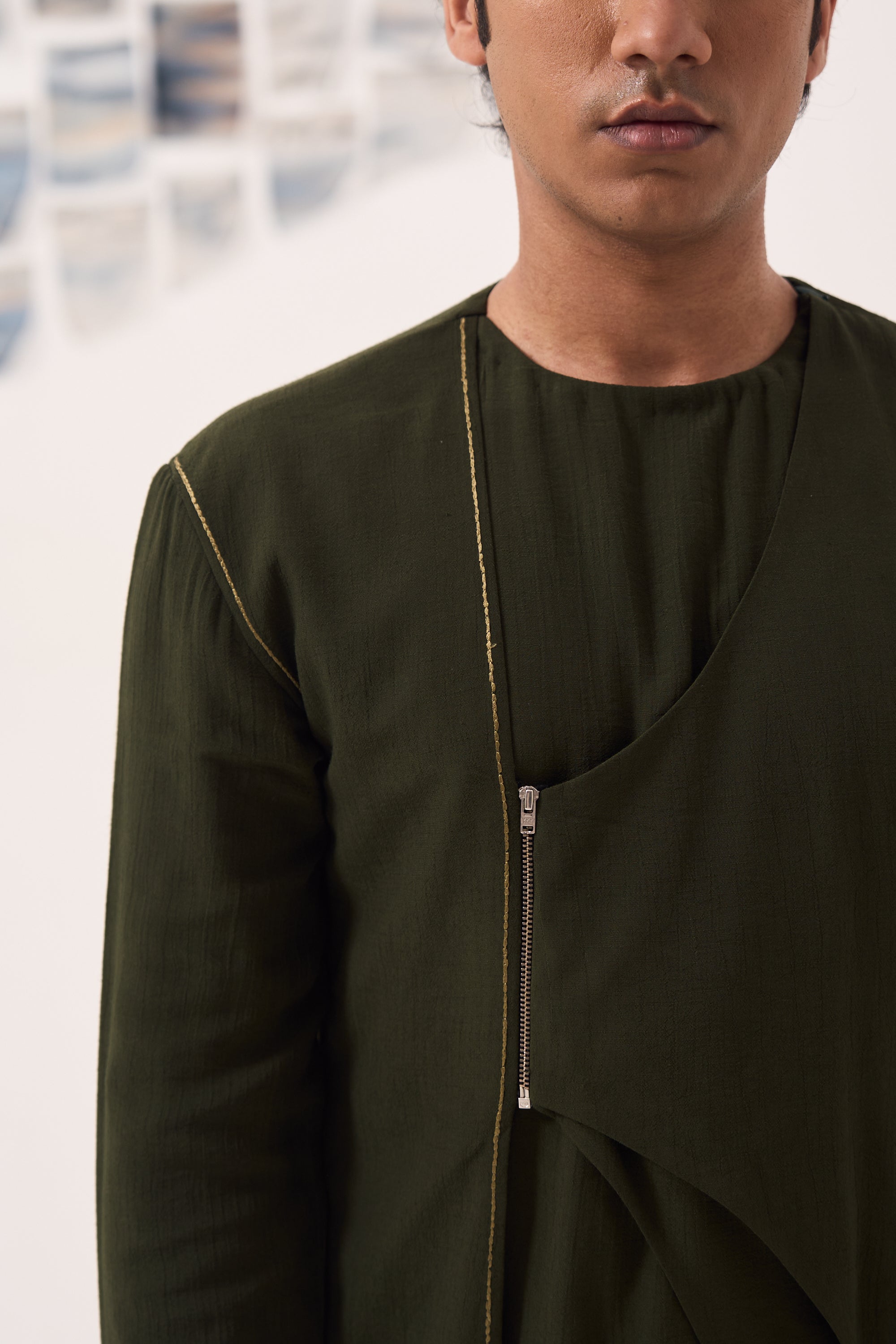 Aysmmetric Kurta Set