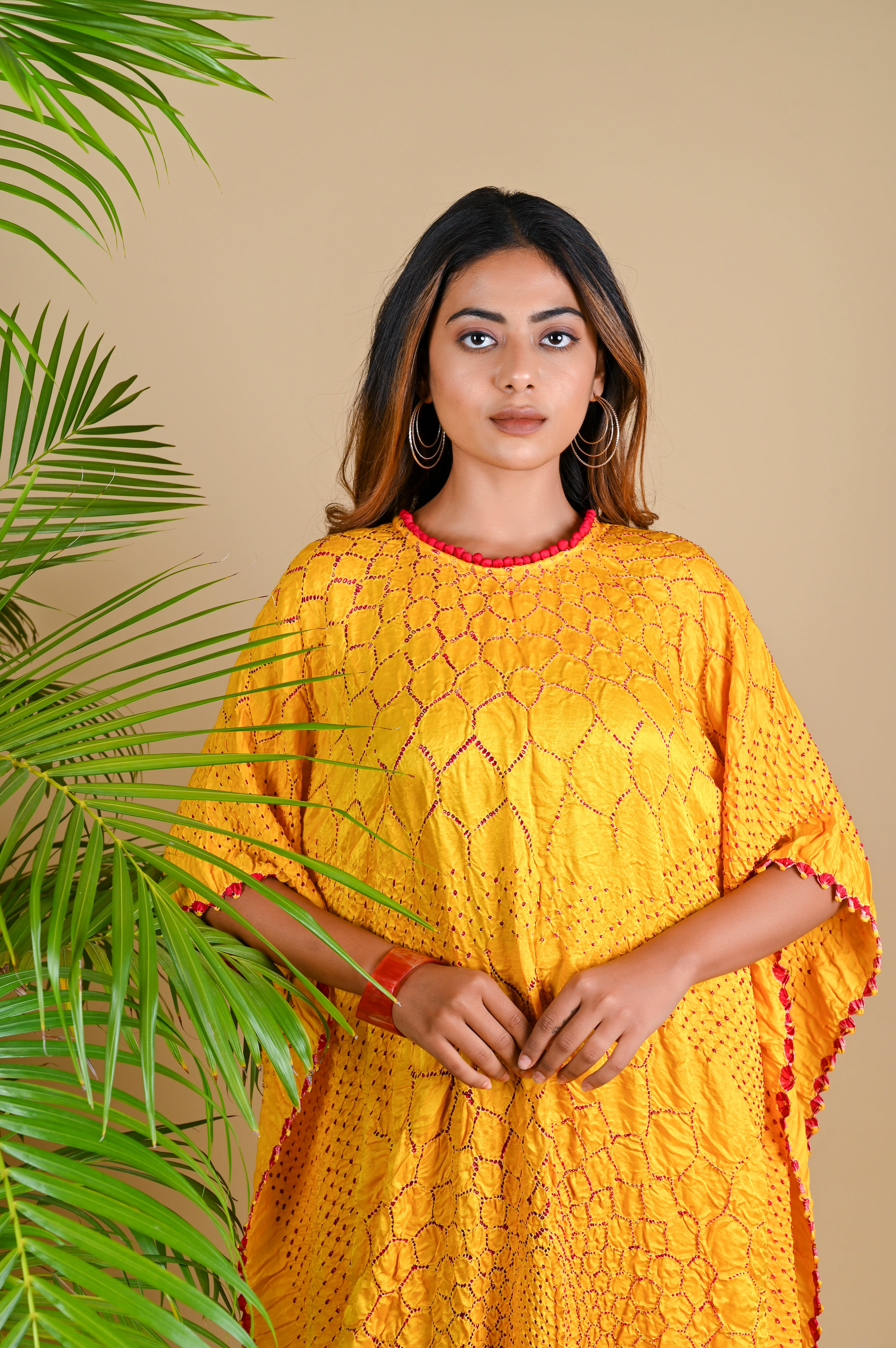 THREE FLOWERS KAFTAN