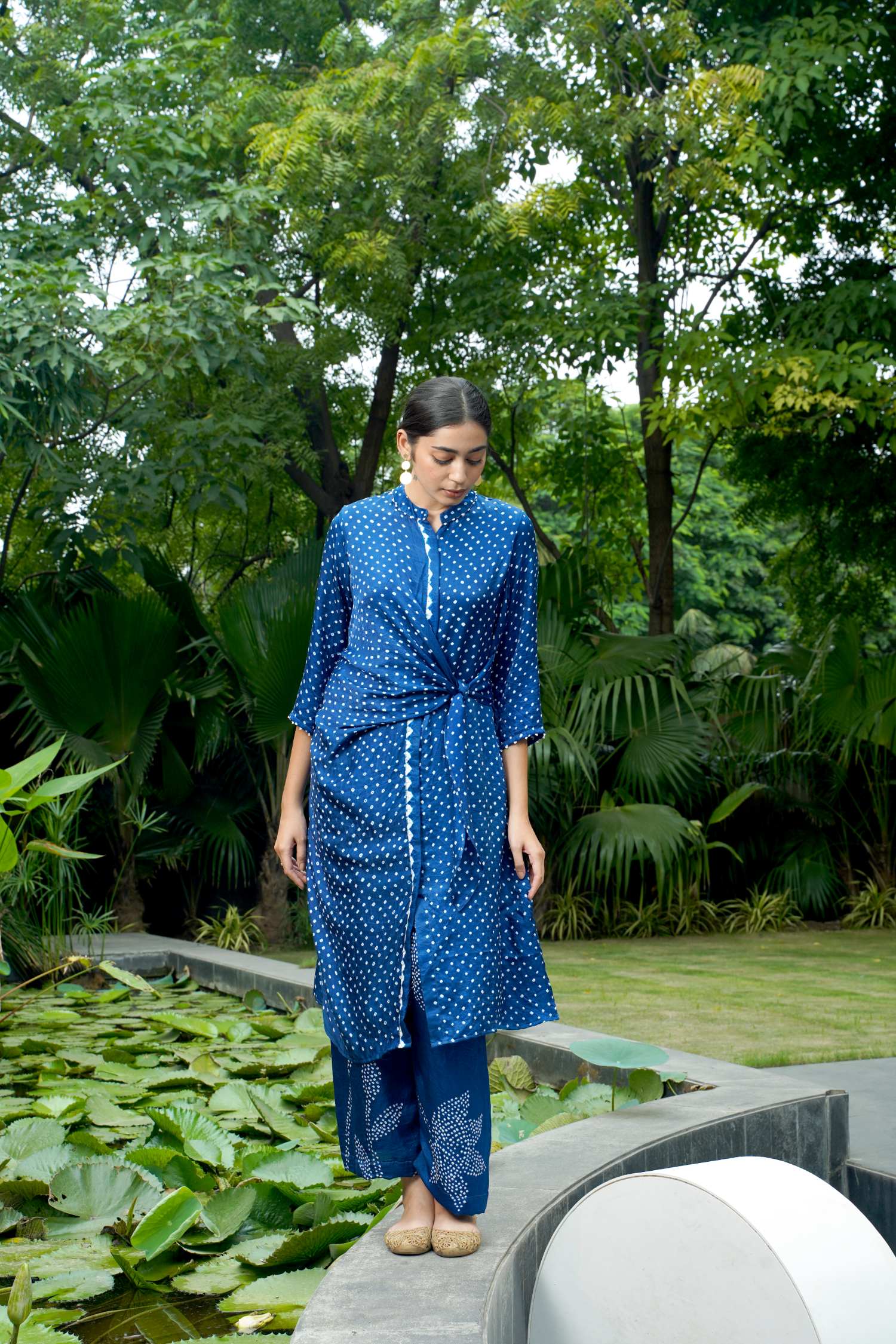 AUTUMN TIE KNOT KURTA SET