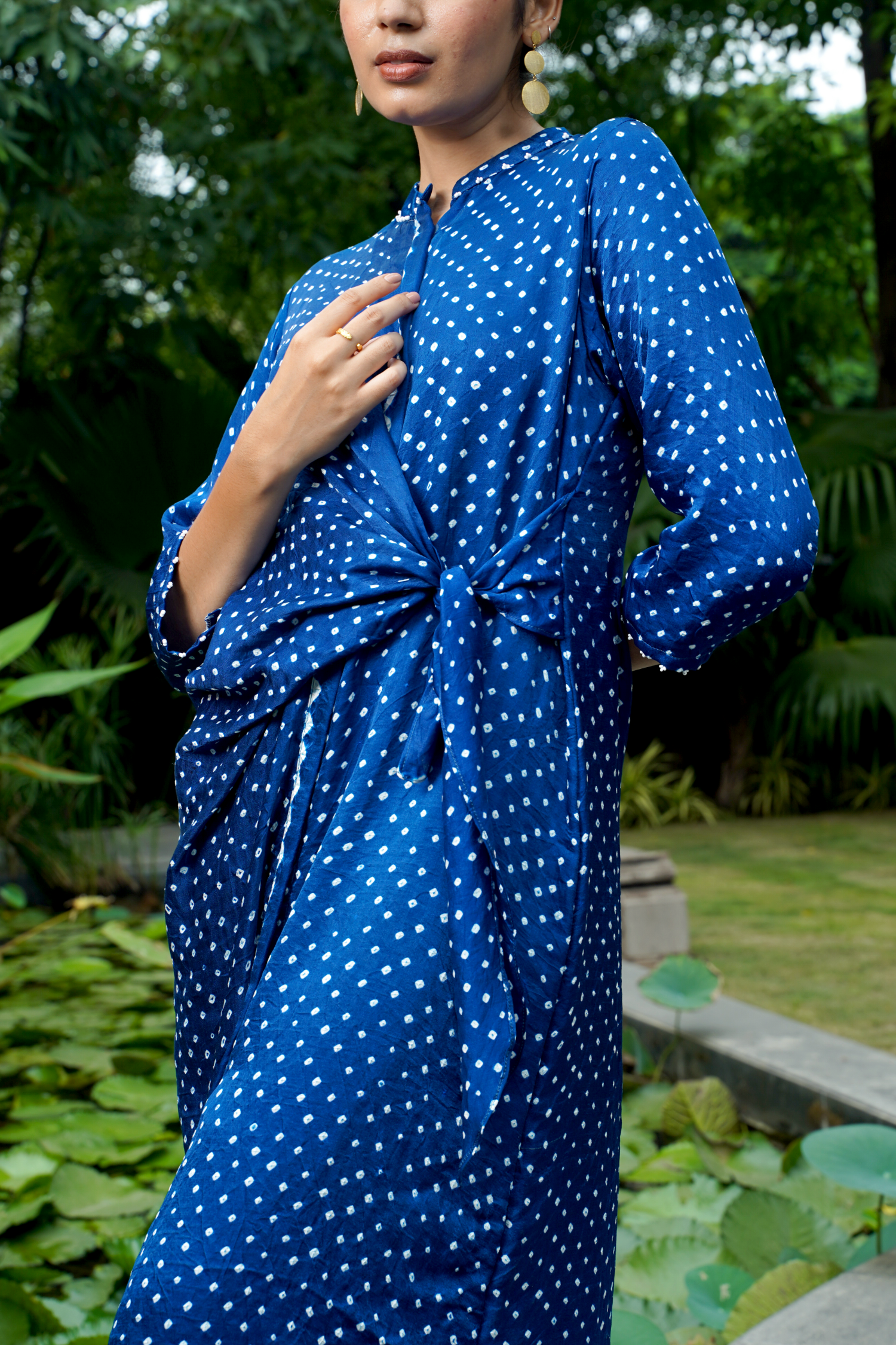 AUTUMN TIE KNOT KURTA SET
