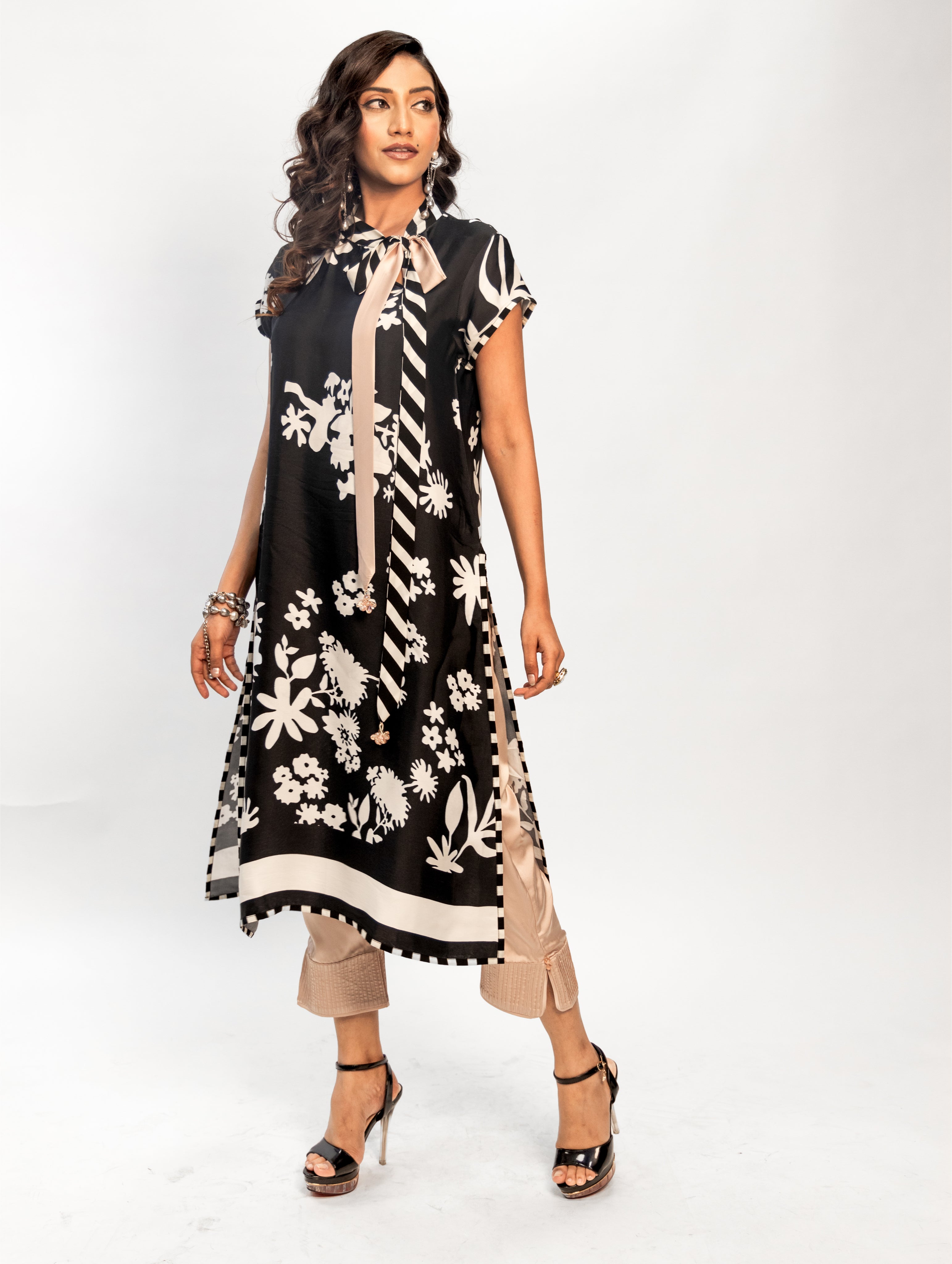 ELIZABETH TIE UP TUNIC SET