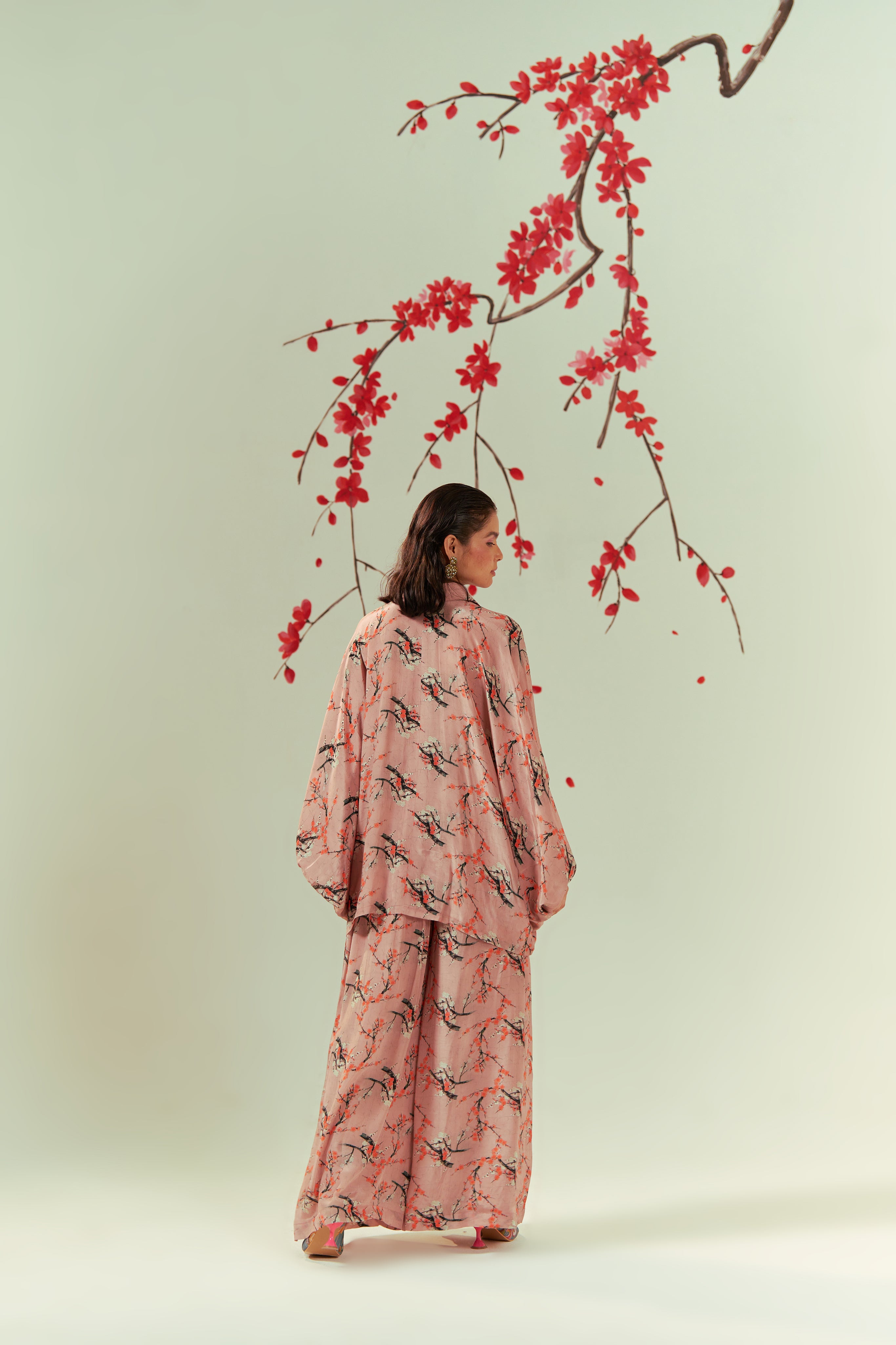 Kaze Draped Shirt Dress