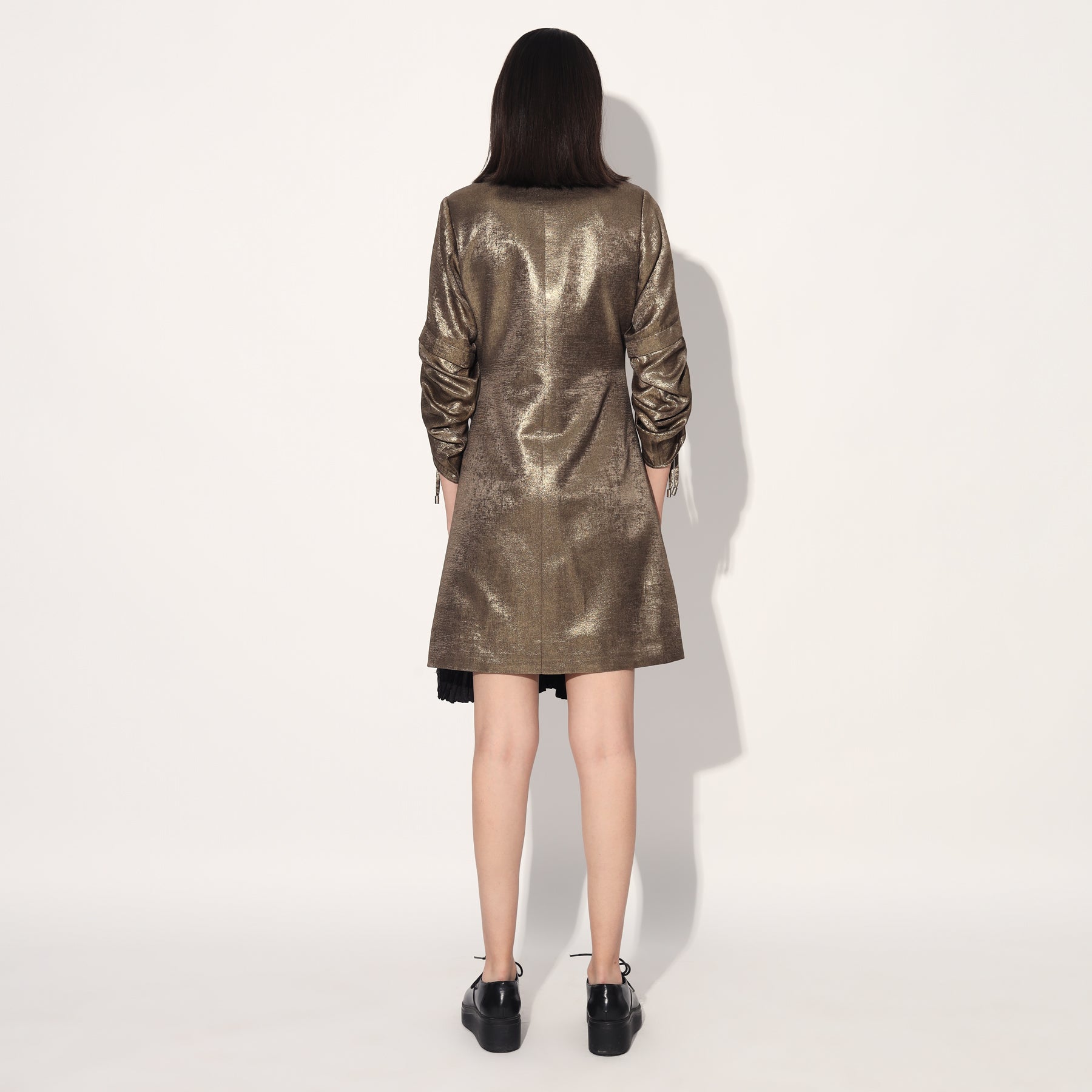 GOLD JACKET DRESS