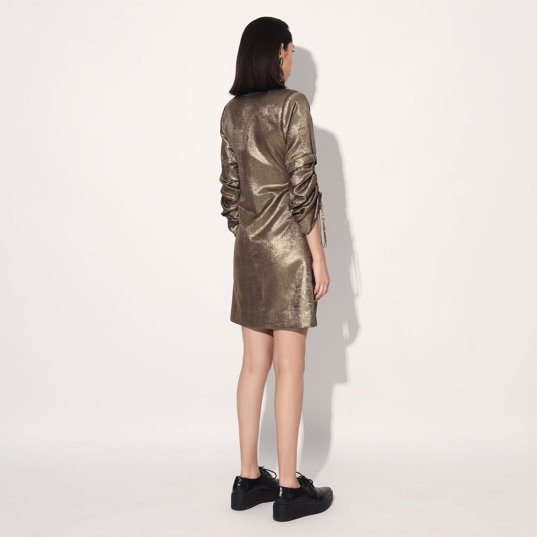 GOLD JACKET DRESS