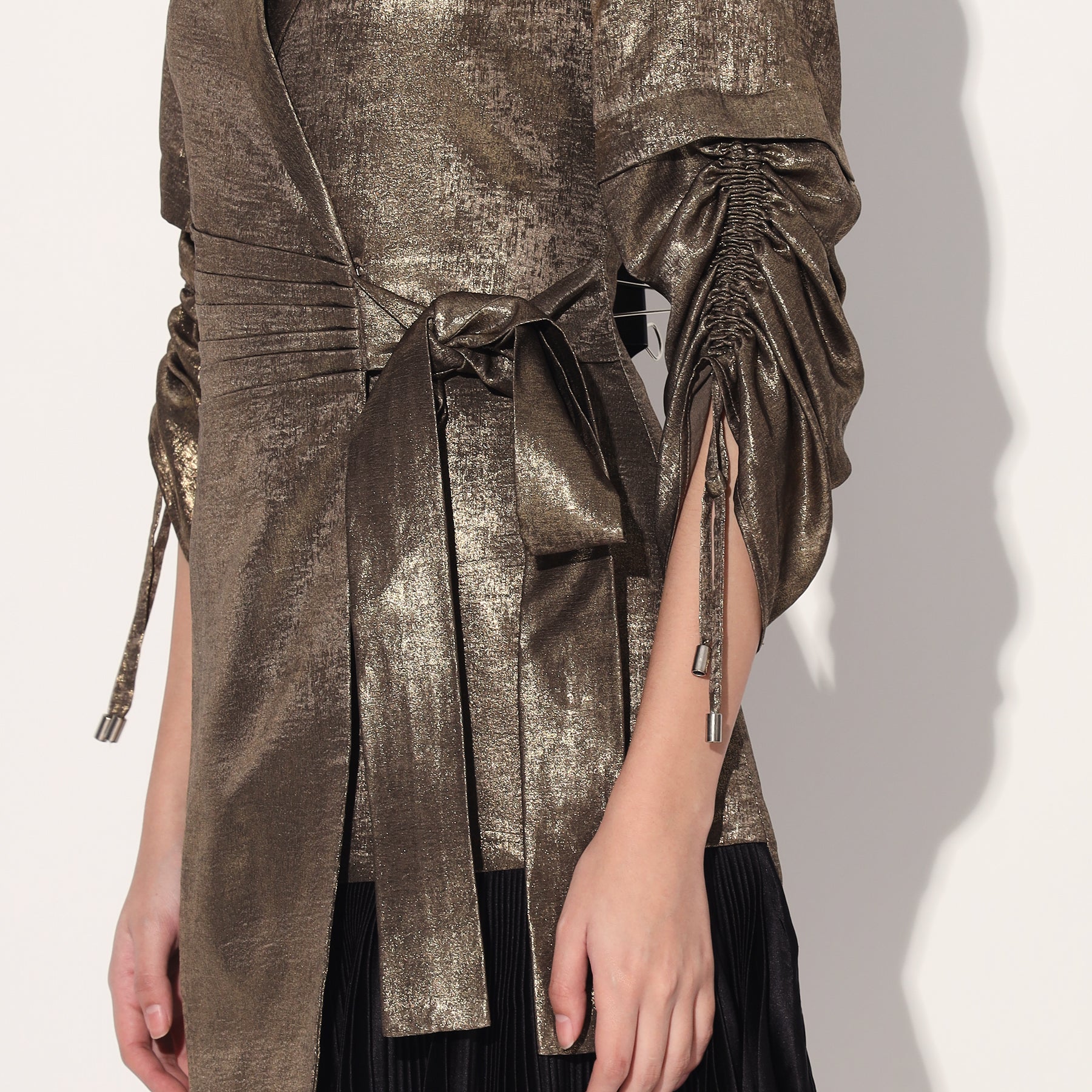 GOLD JACKET DRESS