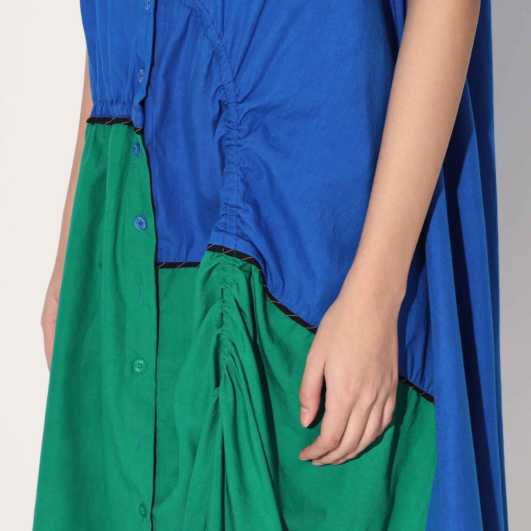 A-LINE RUCHED DRESS