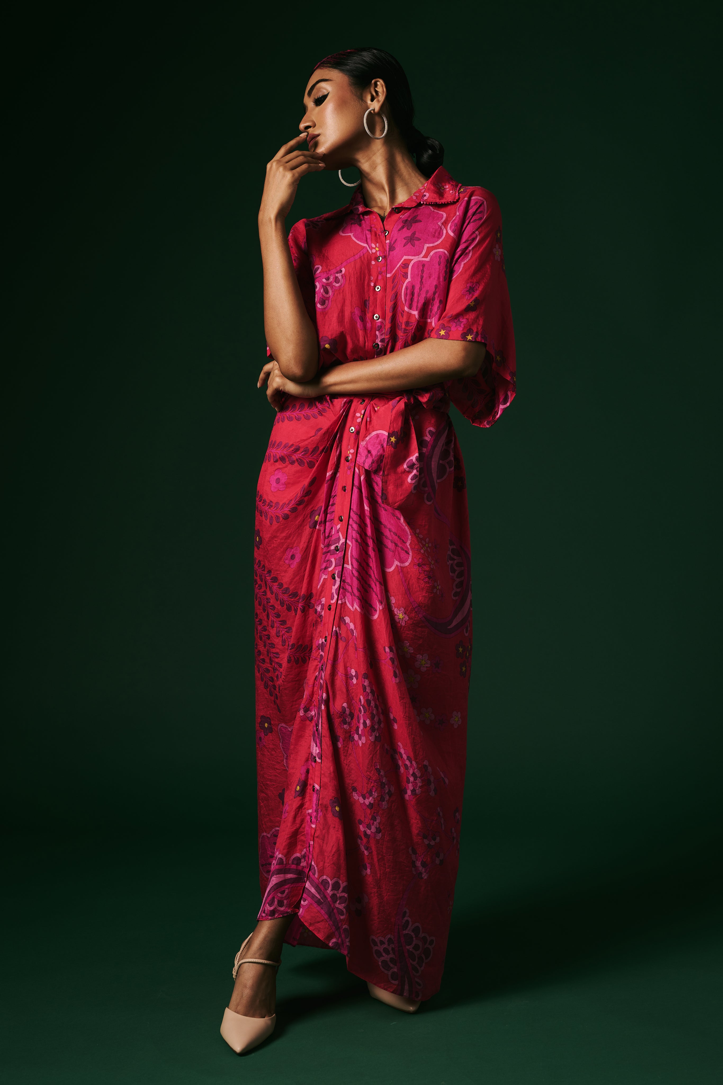 DRAPED DRESS