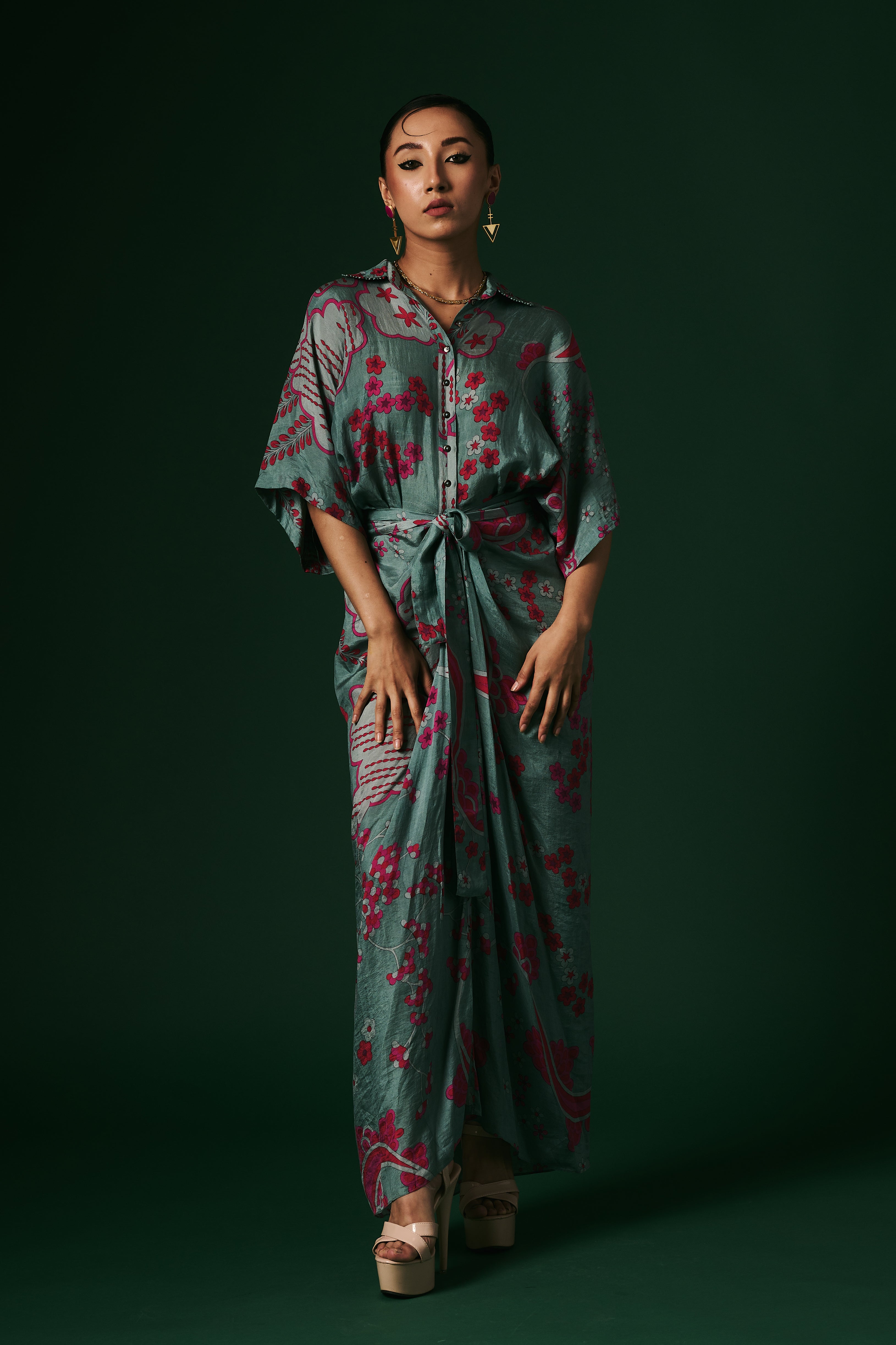 DRAPED DRESS