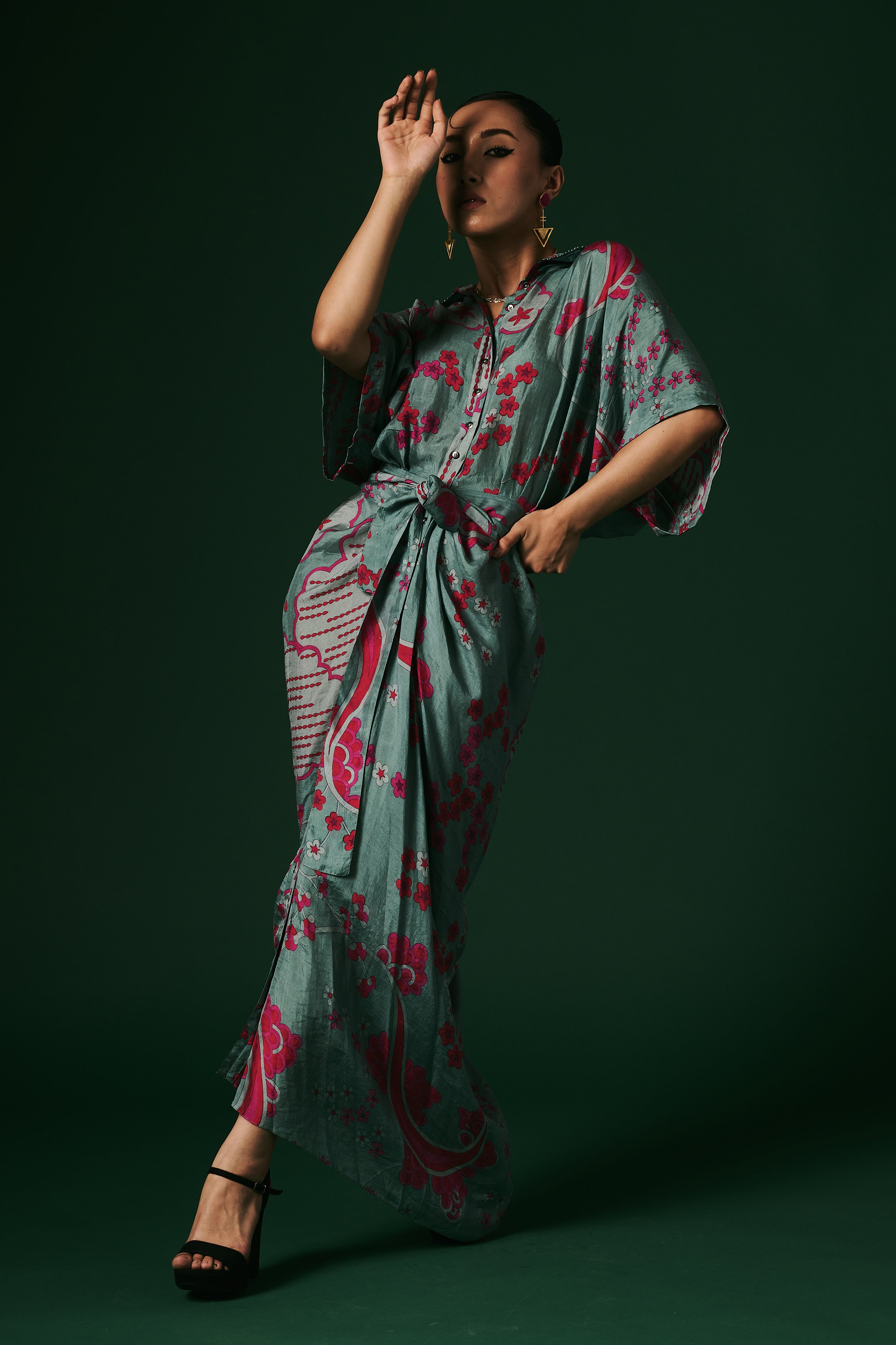 DRAPED DRESS