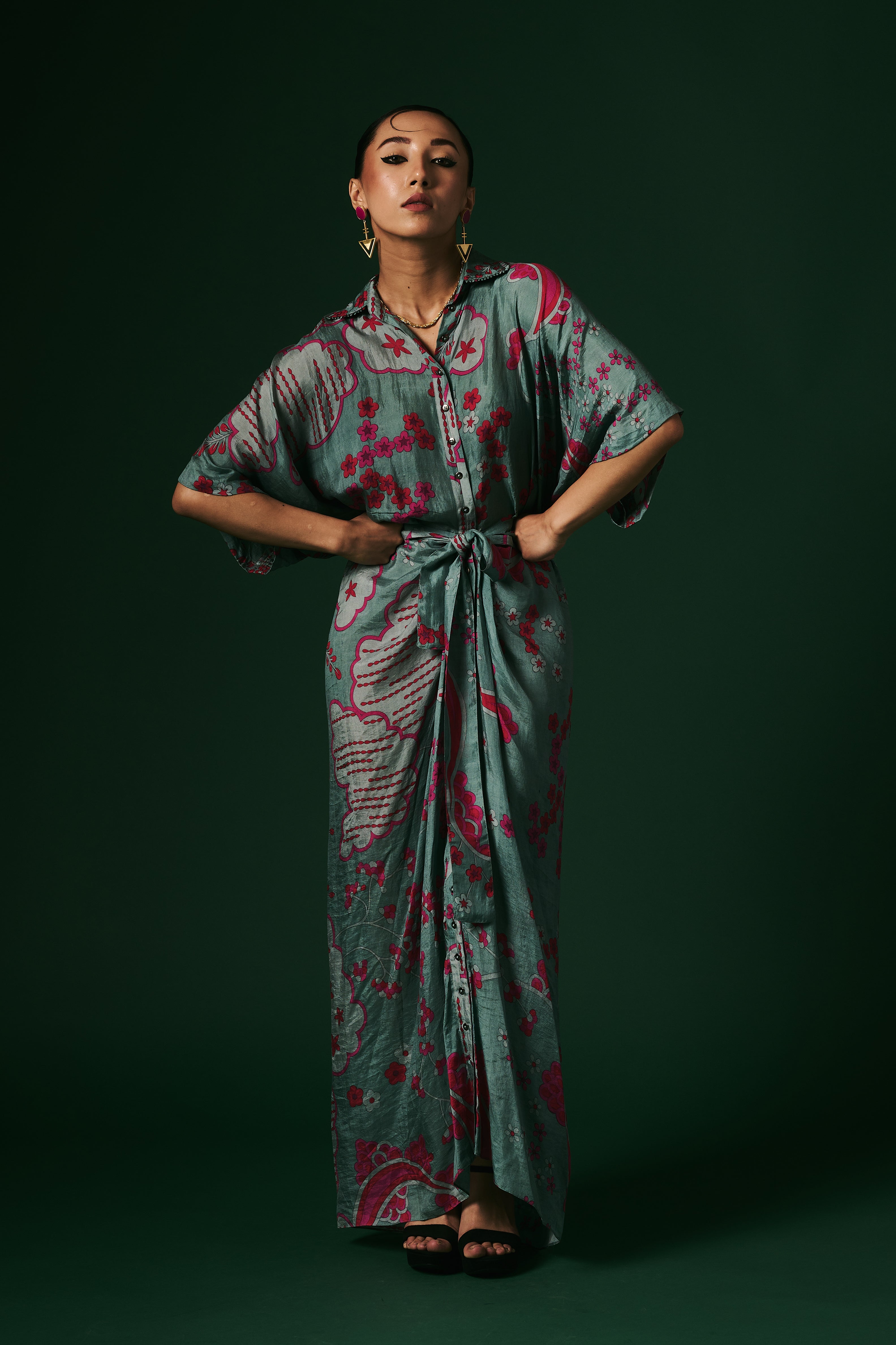 DRAPED DRESS