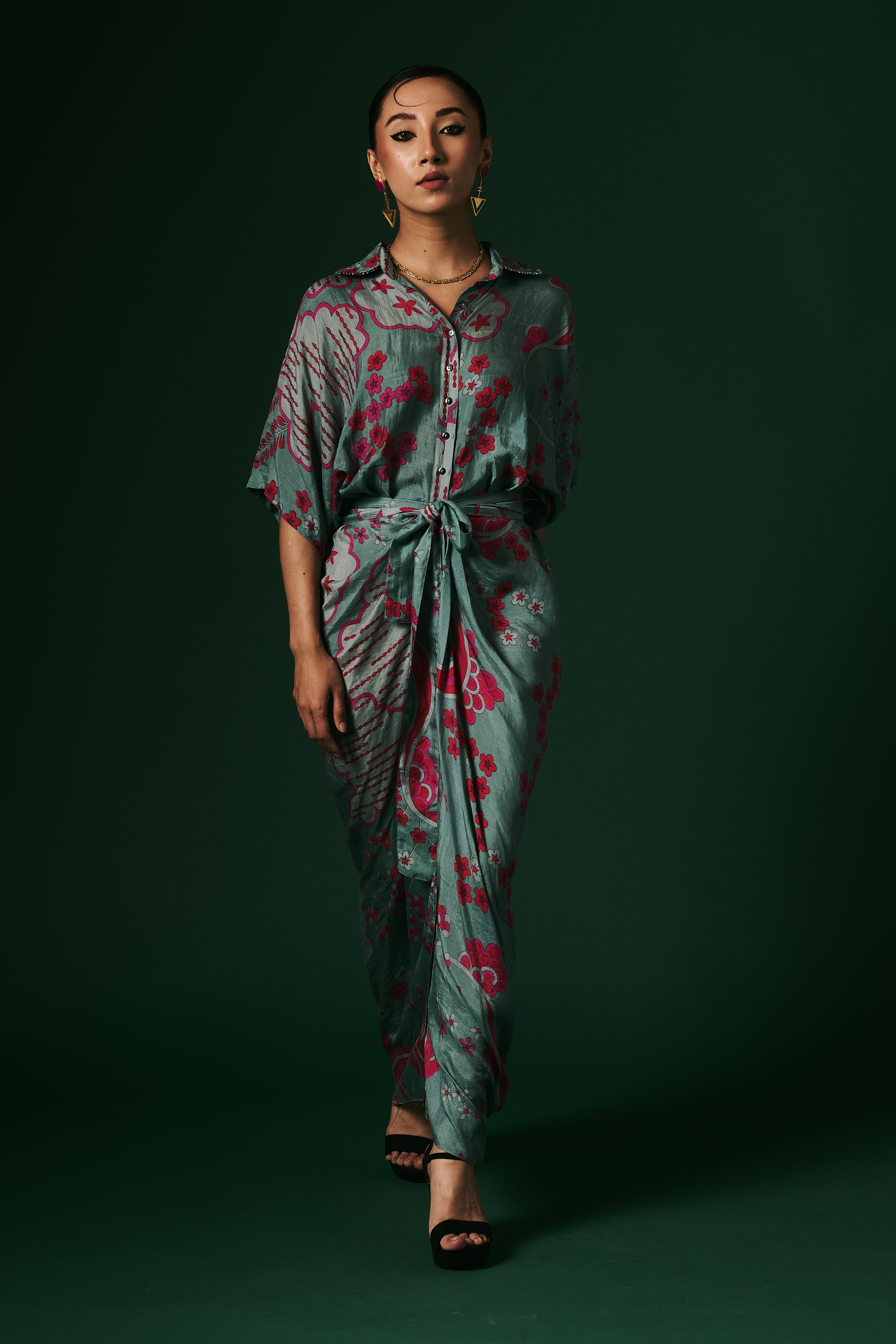 DRAPED DRESS
