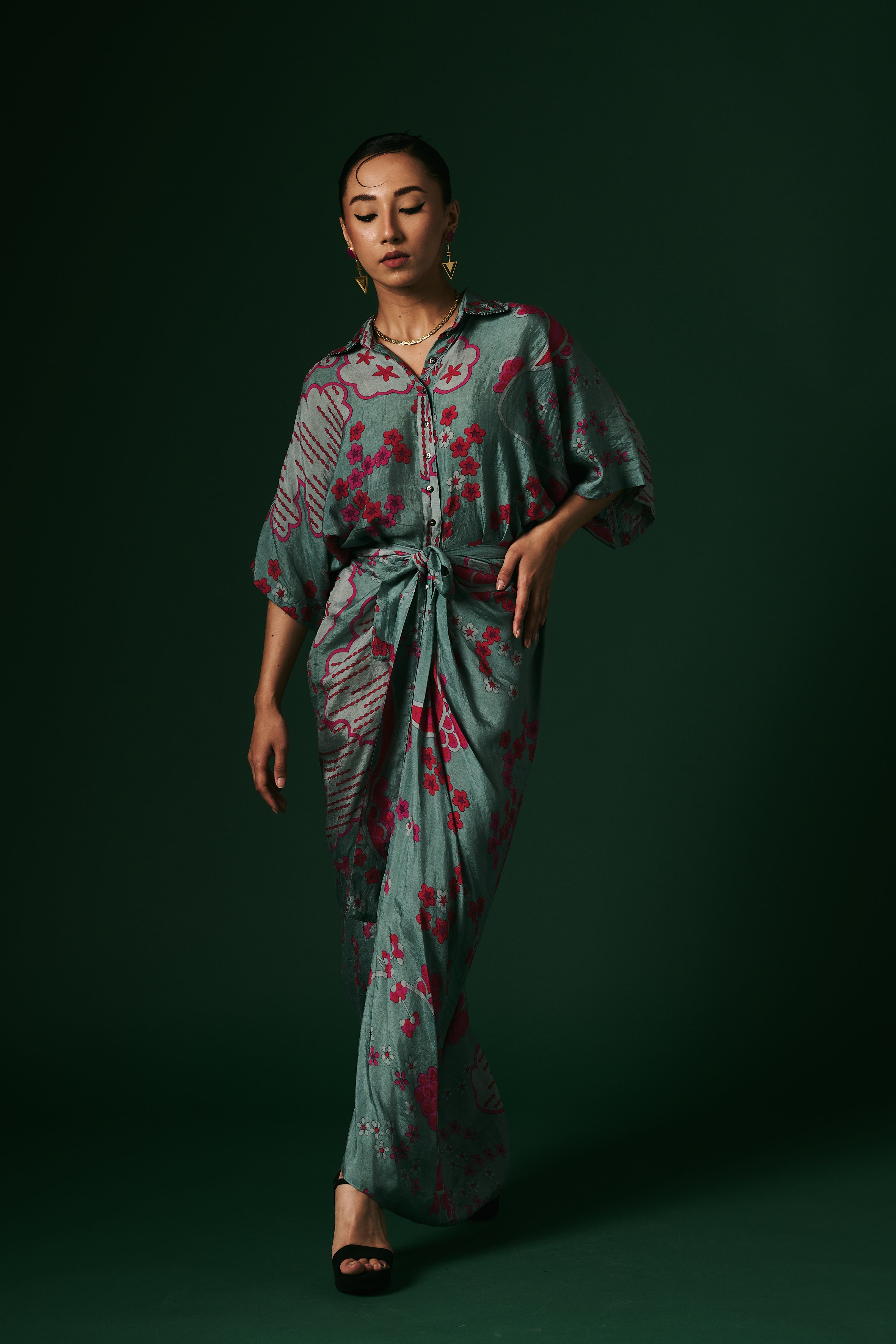 DRAPED DRESS