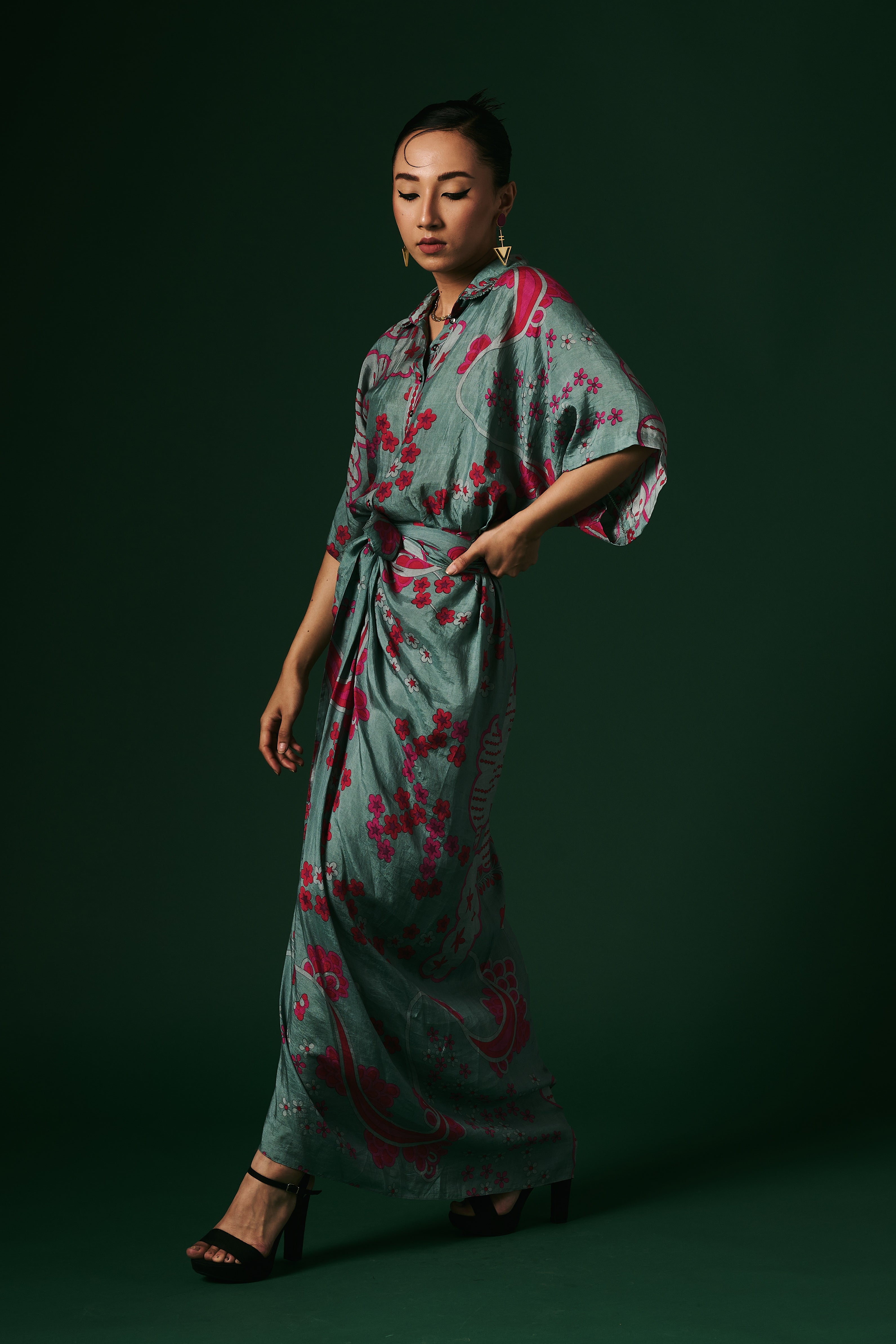 DRAPED DRESS