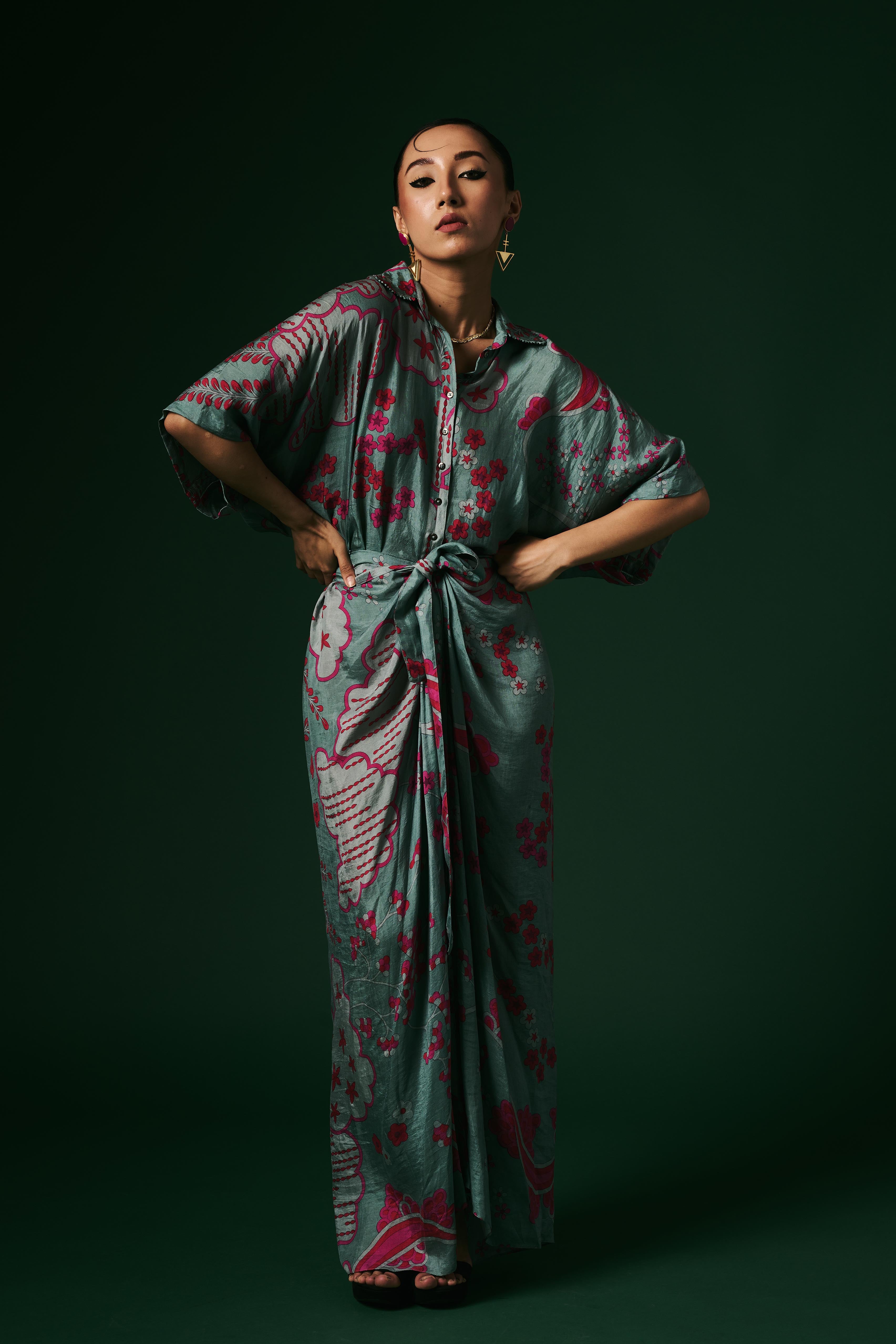 DRAPED DRESS