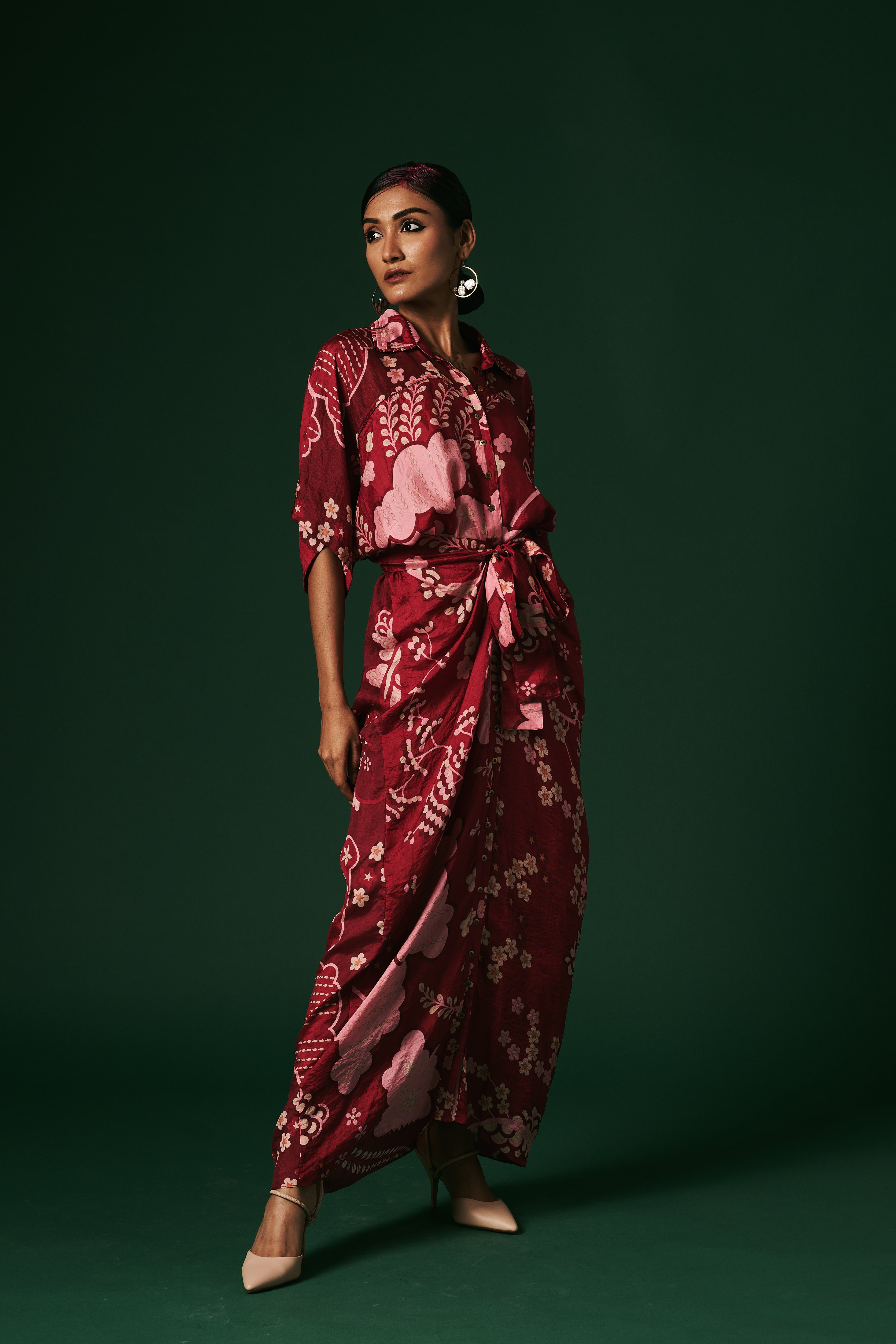 DRAPED DRESS
