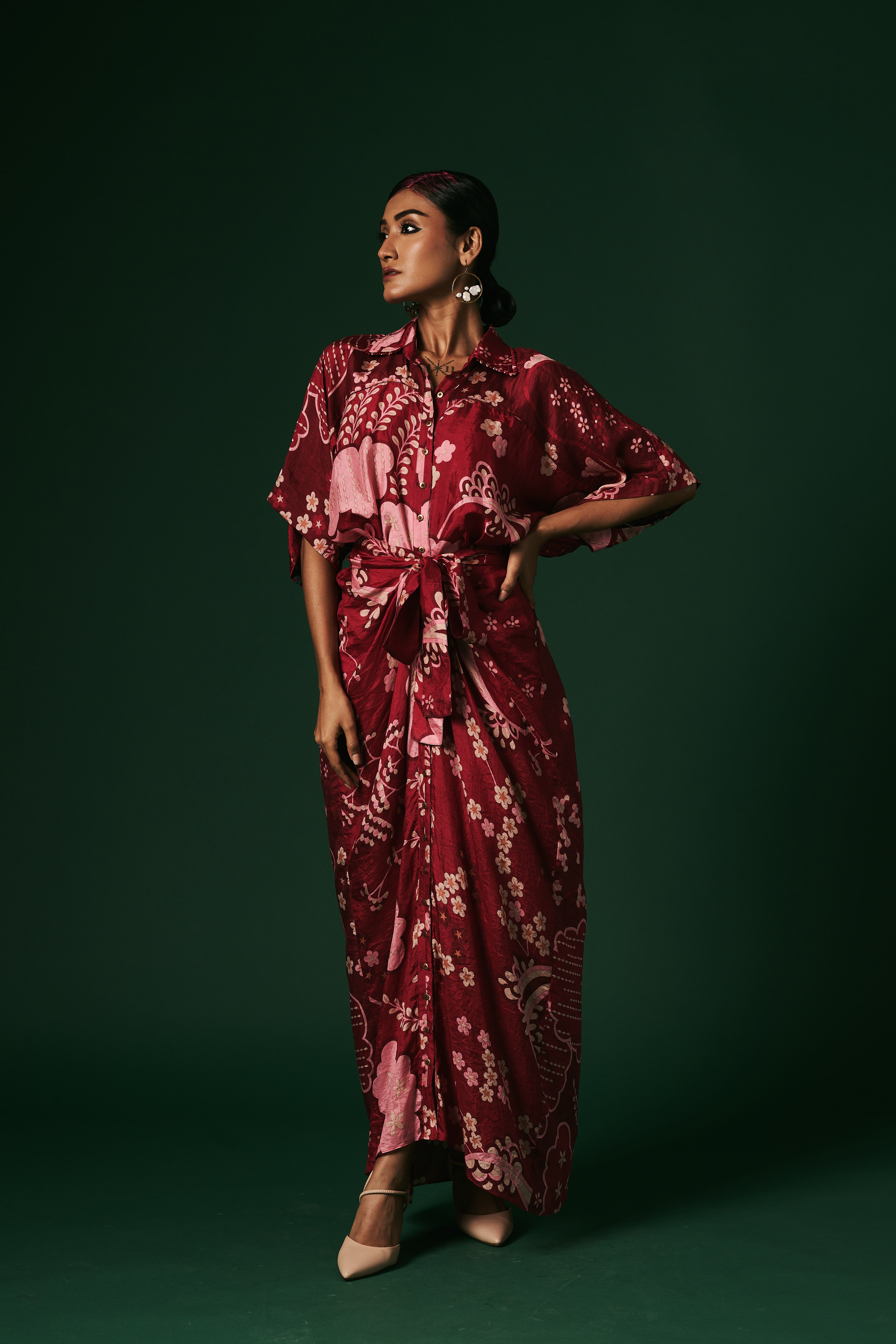 DRAPED DRESS