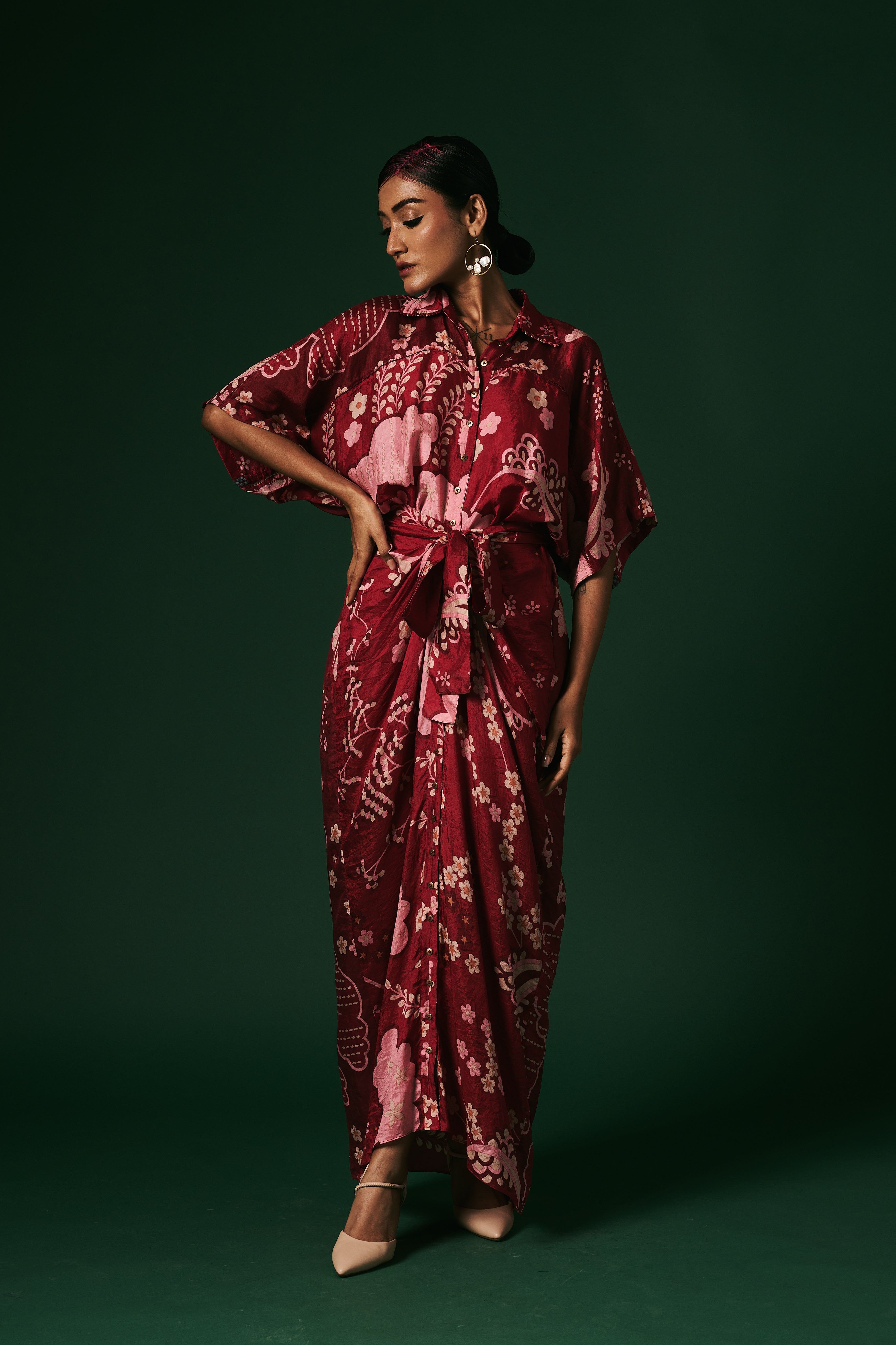 DRAPED DRESS