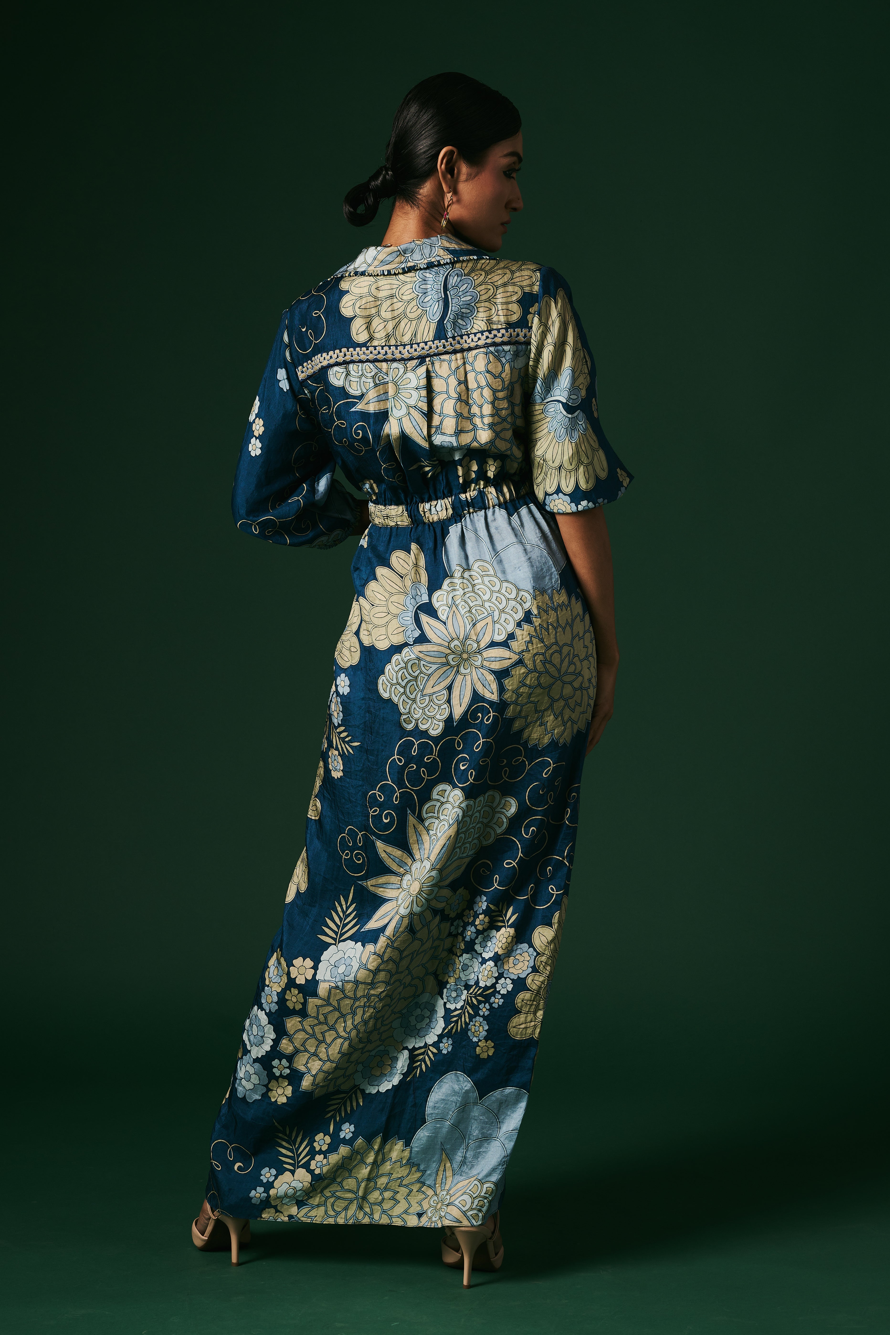 DRAPED WRAP DRESS