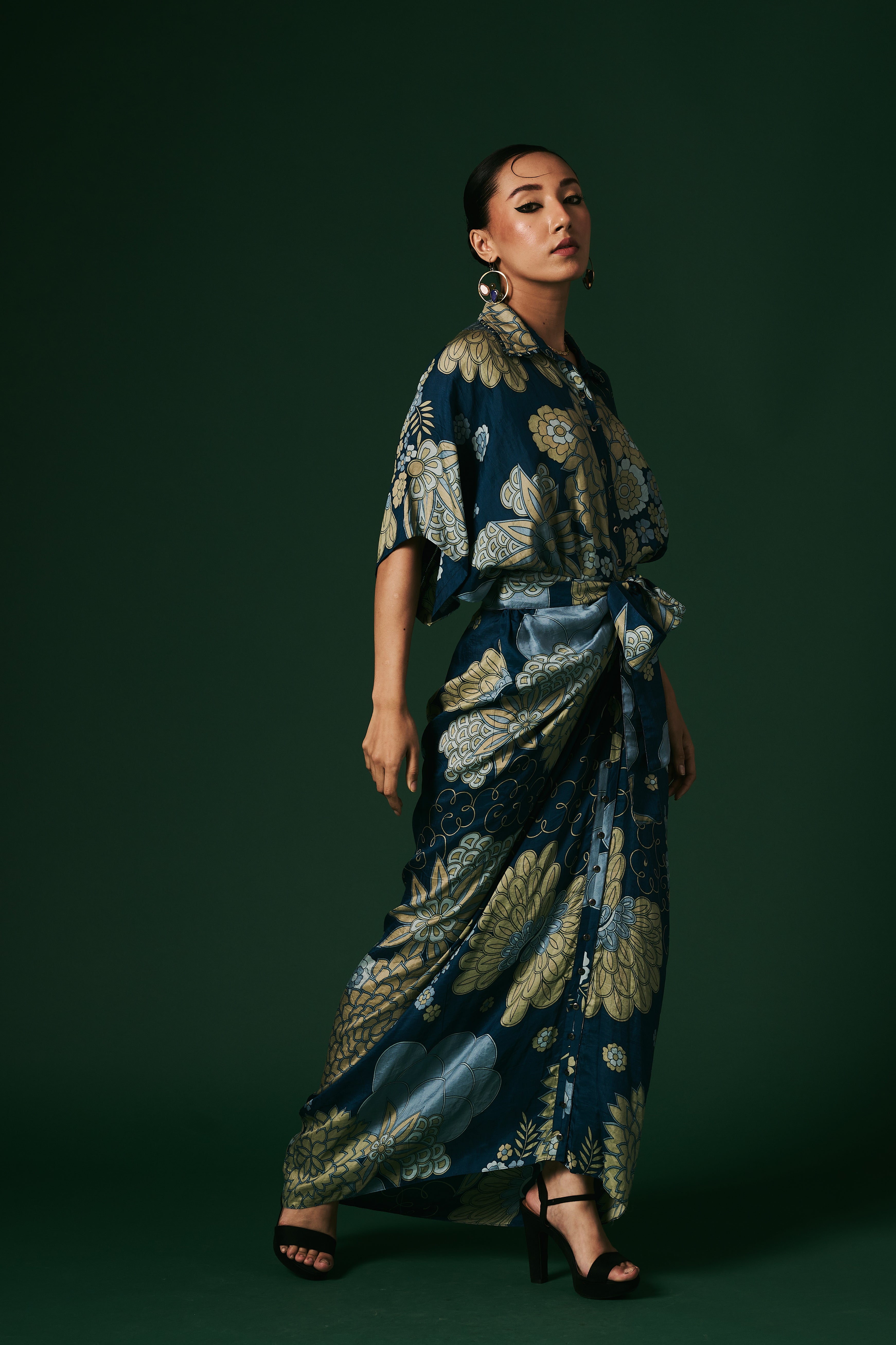 DRAPED DRESS