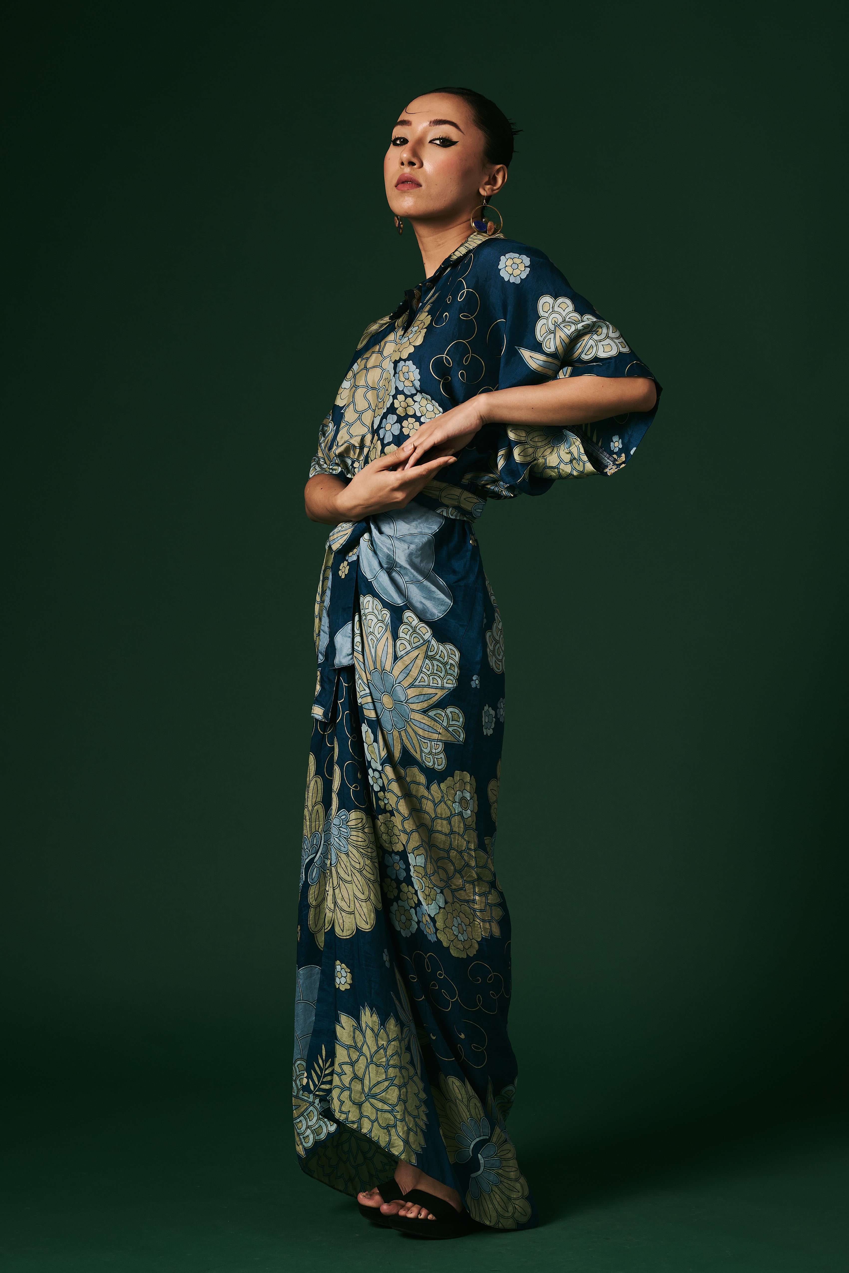 DRAPED DRESS