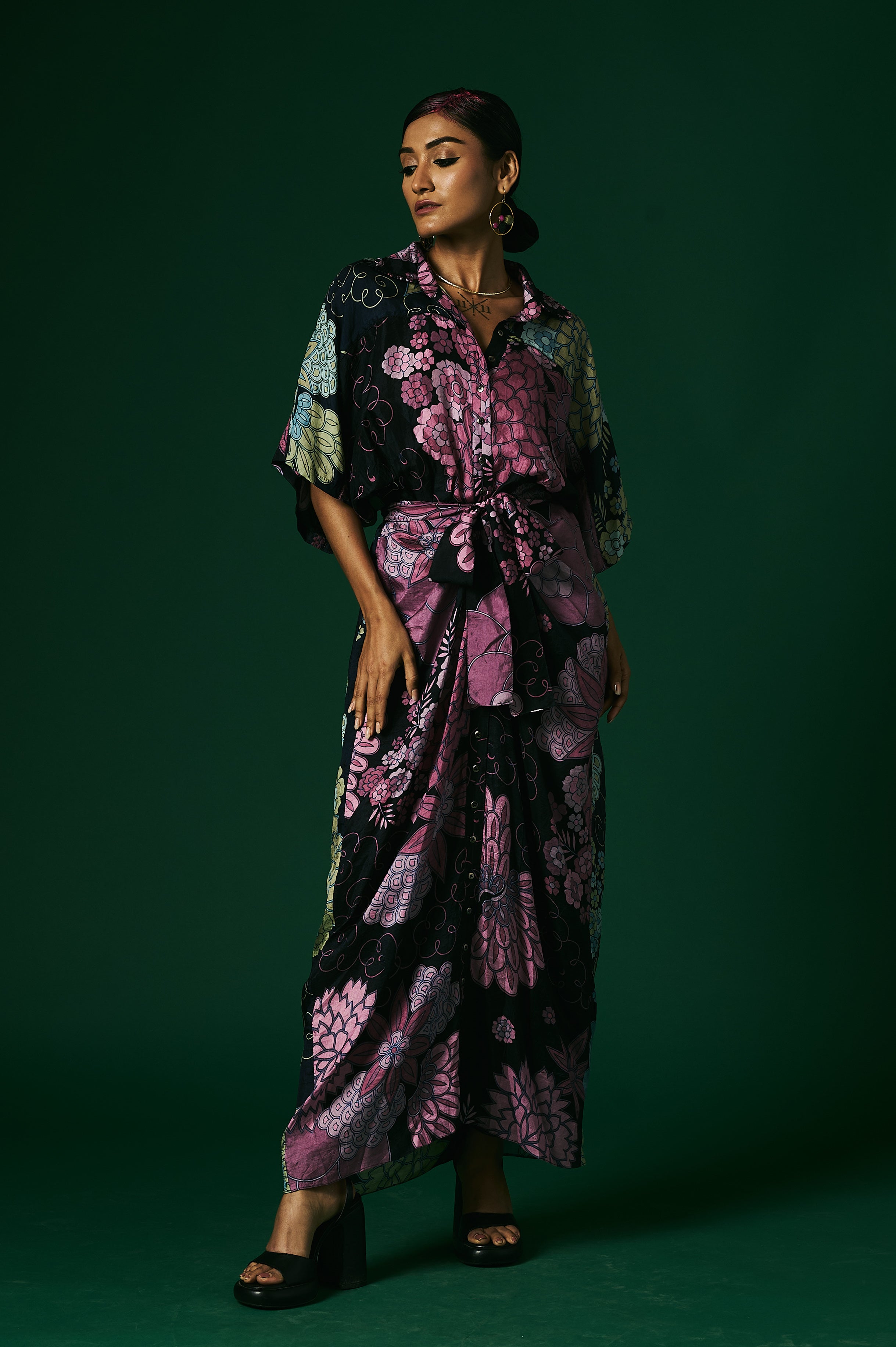 DRAPED DRESS