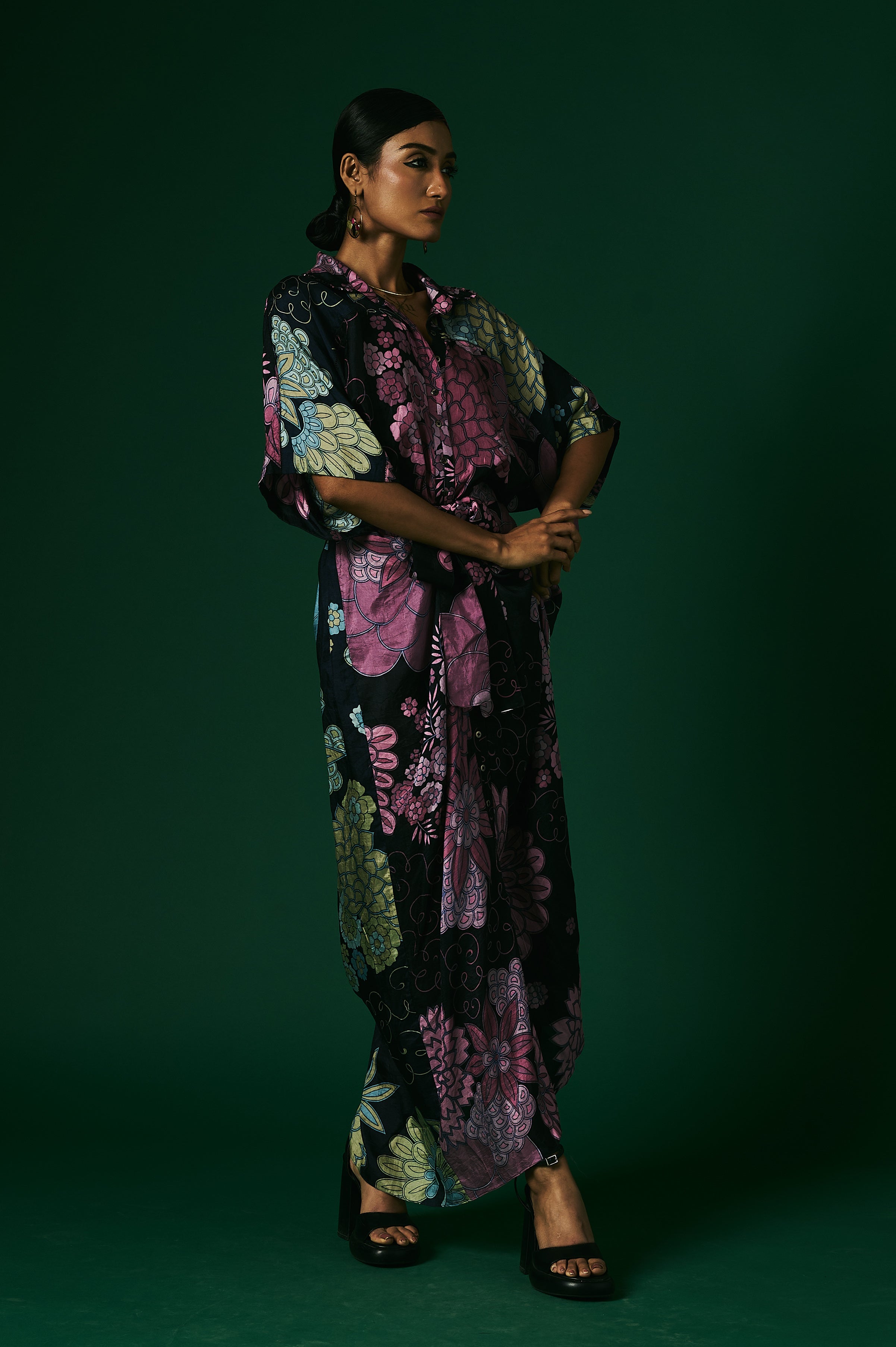 DRAPED DRESS