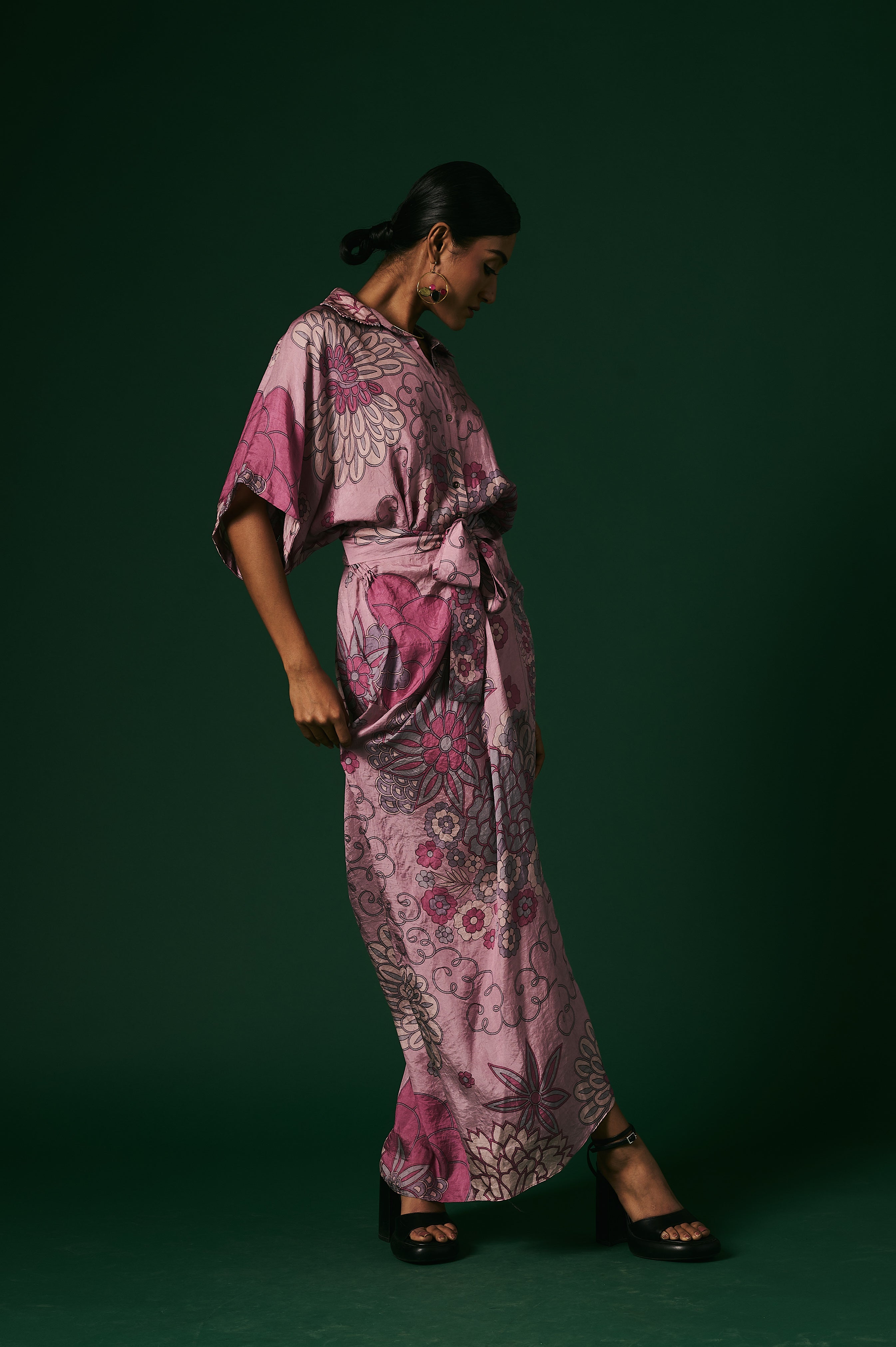 DRAPED DRESS